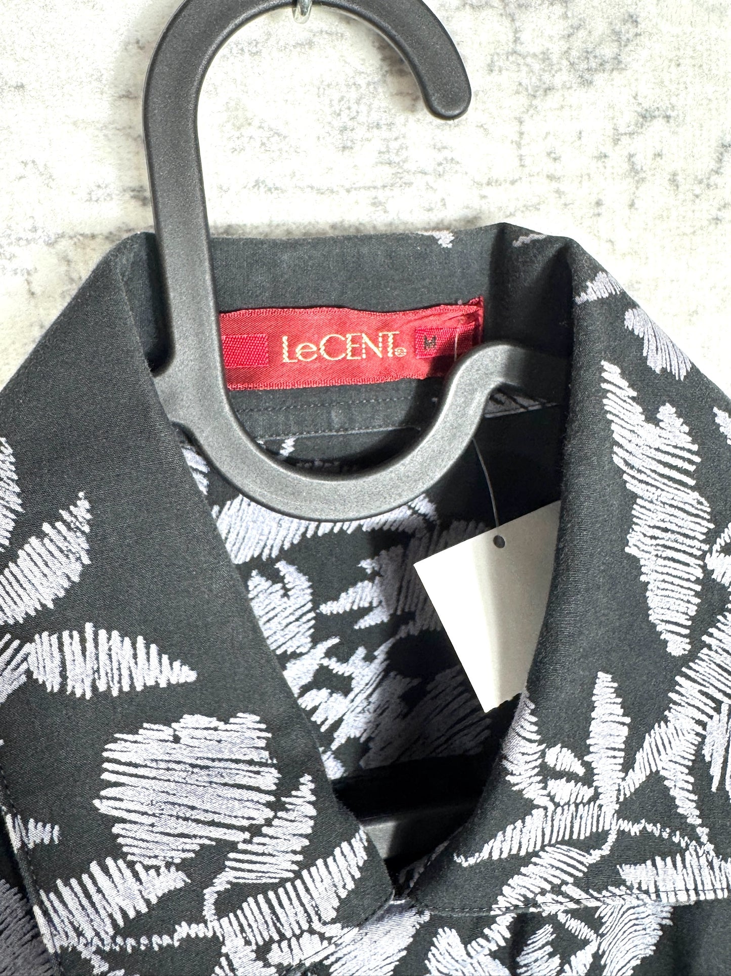 Y2K LECENT "FLORAL" HAWAII SHORT SLEEVES SHIRT SZ: M