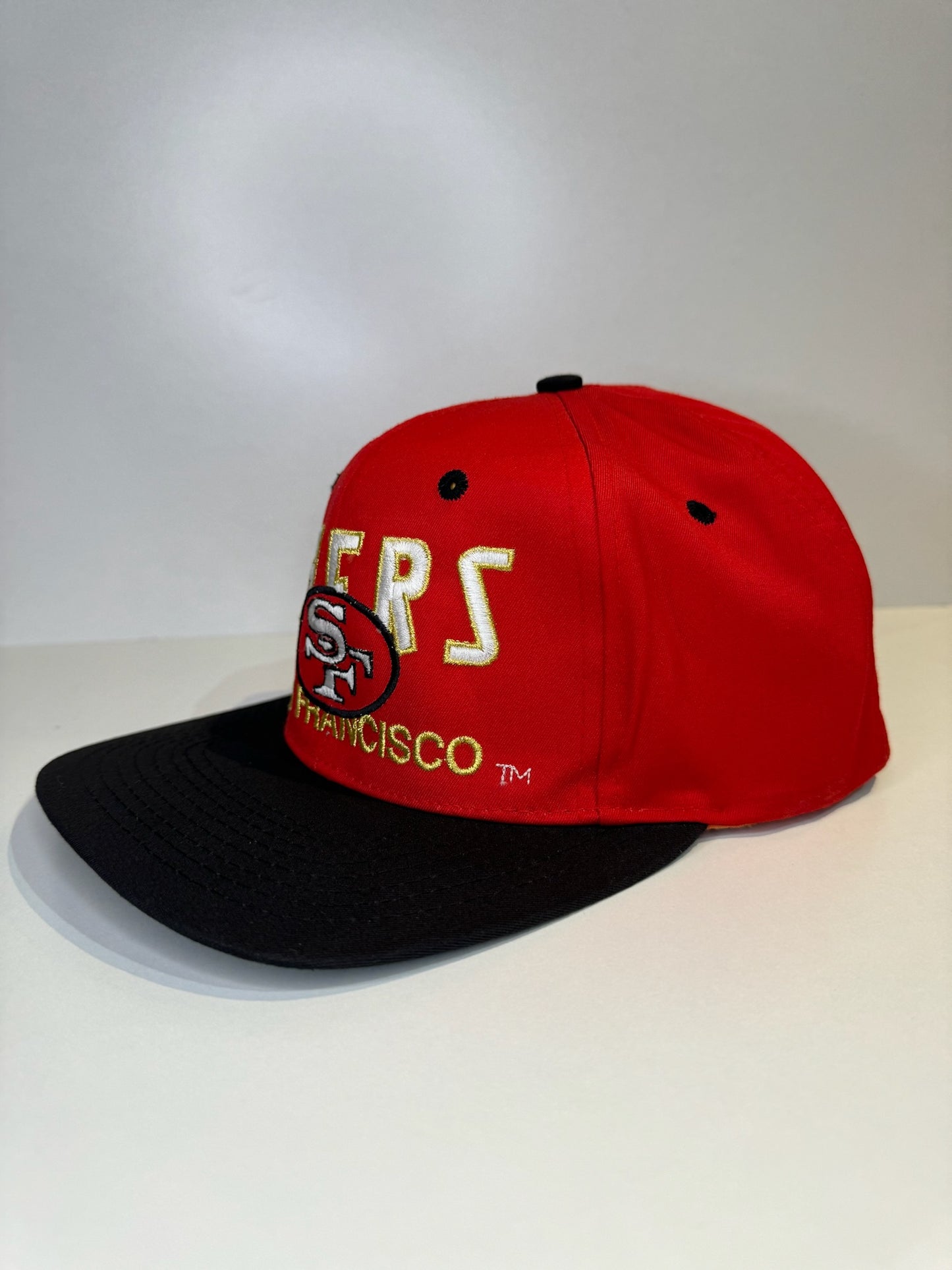 VINTAGE 1993 SAN FRANCISCO 49ERS AMCAP SNAPBACK CAP HAT