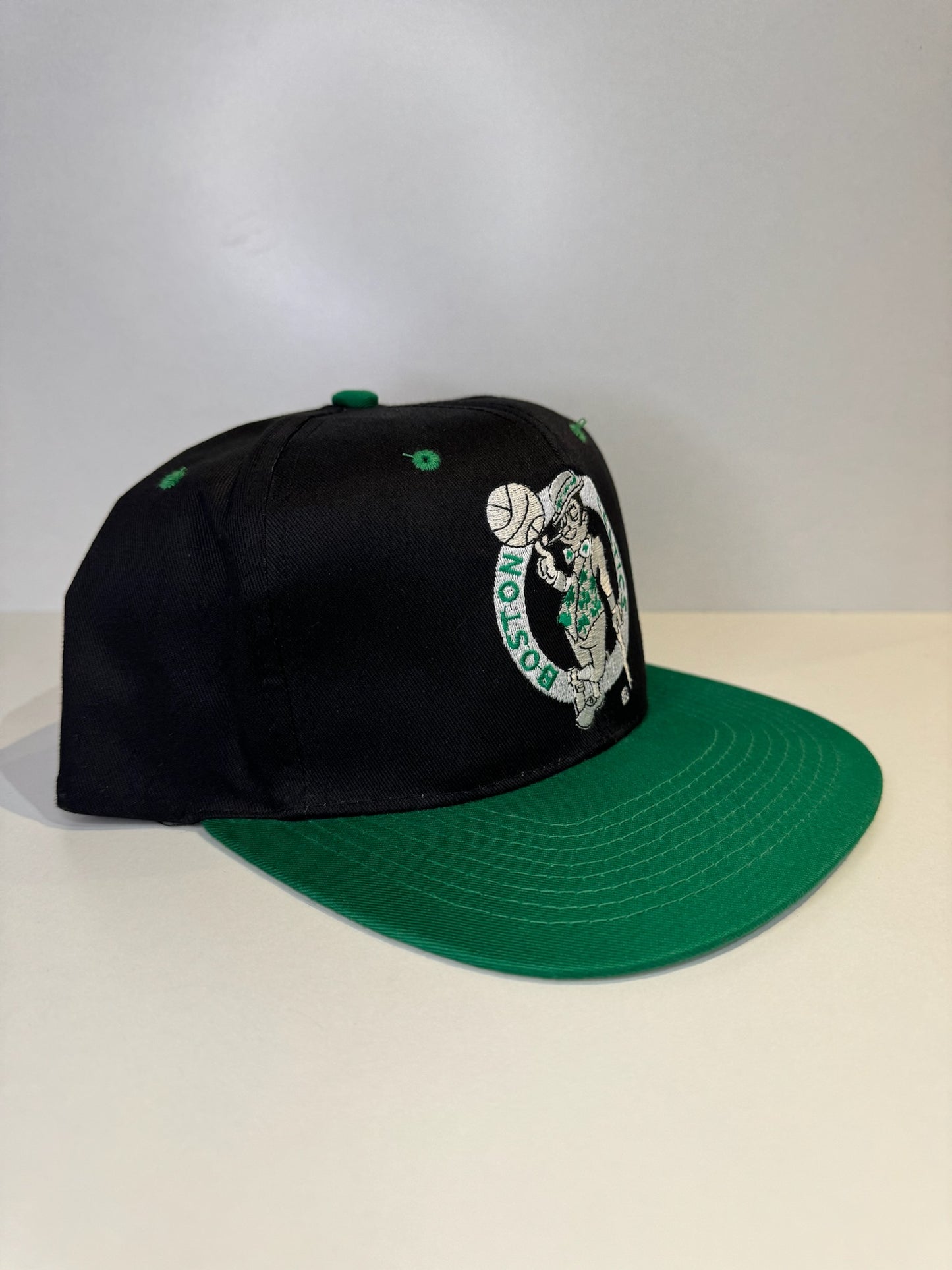 "DS" VINTAGE 90s BOSTON CELTICS AJD SNAPBACK CAP HAT