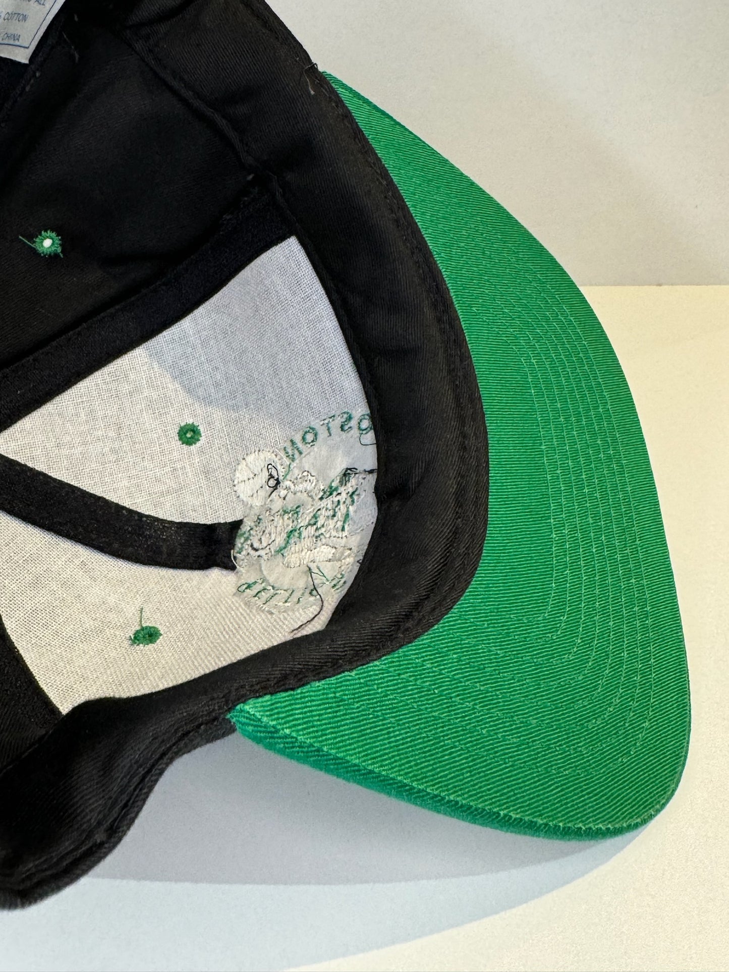 "DS" VINTAGE 90s BOSTON CELTICS AJD SNAPBACK CAP HAT