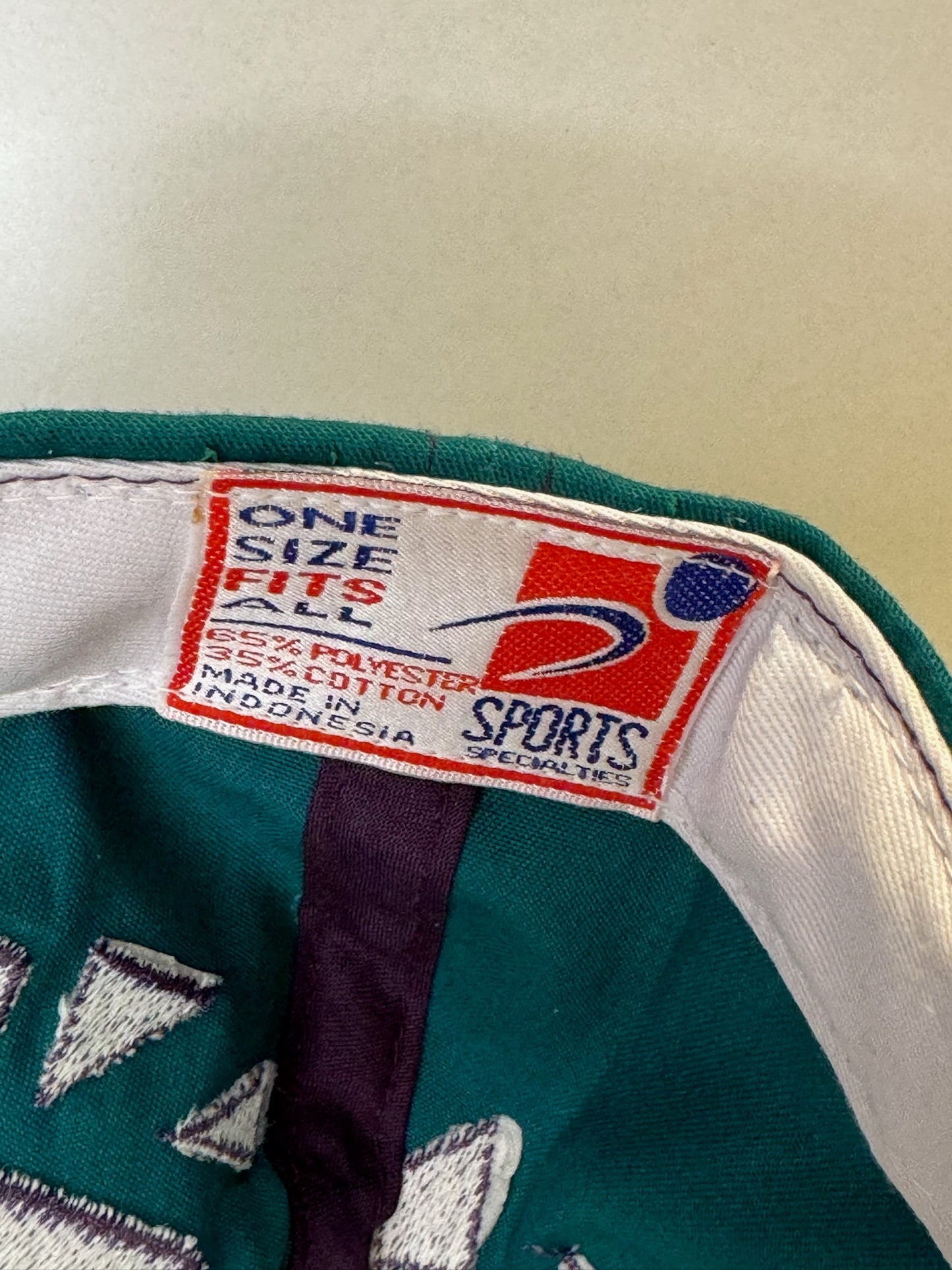 "DS" VINTAGE 90s MIGHTY DUCKS SPORTS SPECIALTIES "SHATTER" SNAPBACK HAT