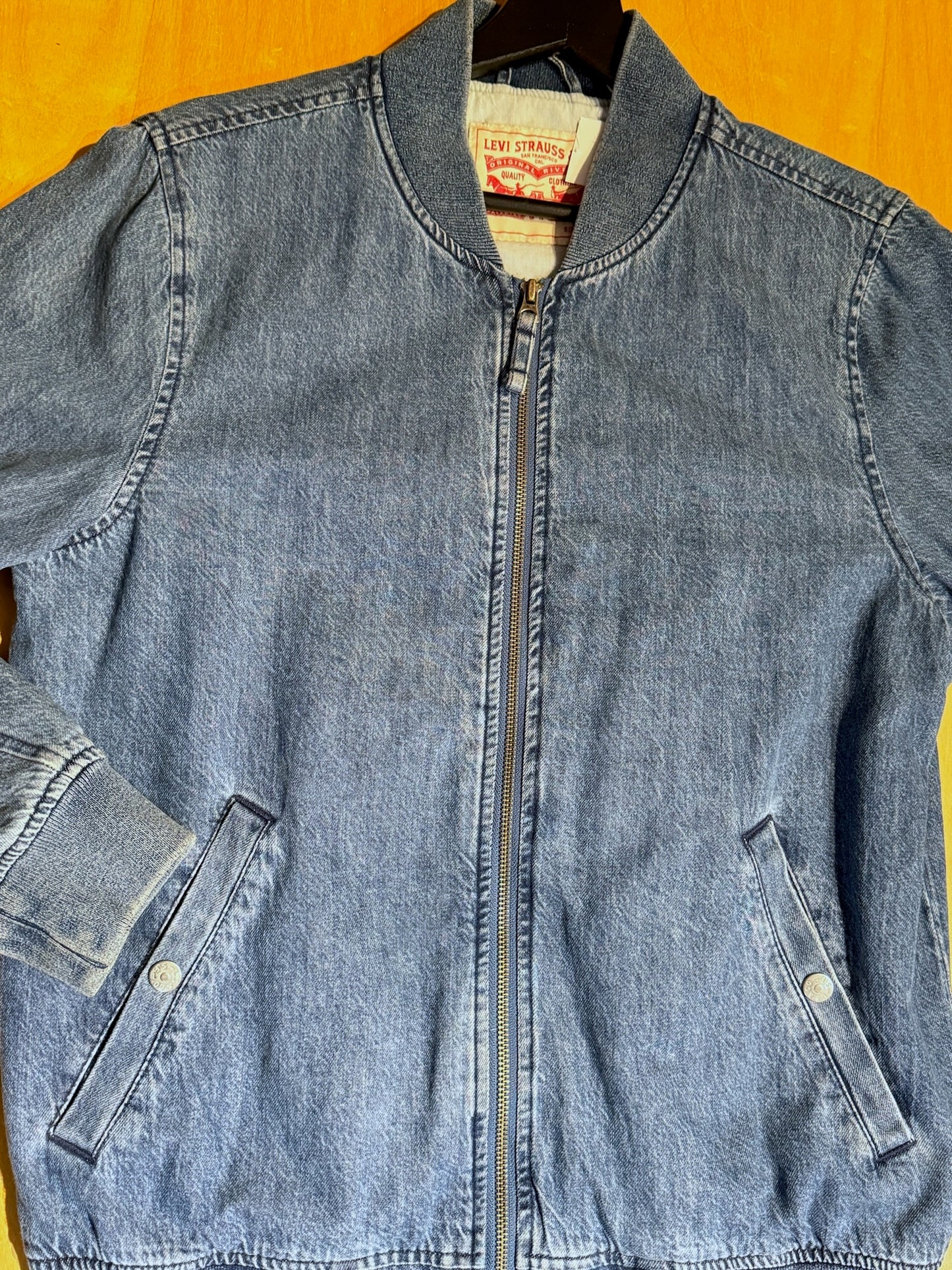 LEVI'S BOMBER DENIM JACKET SZ: S