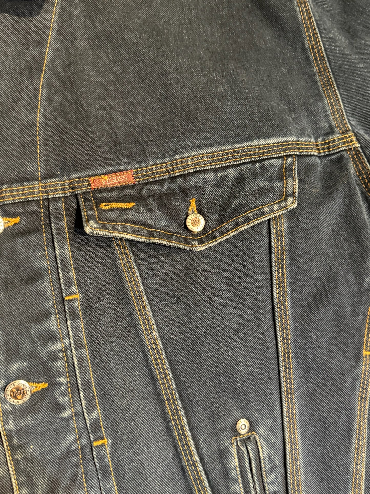 VINTAGE 90s VIGOSS JEANS DENIM JACKET SZ: XL