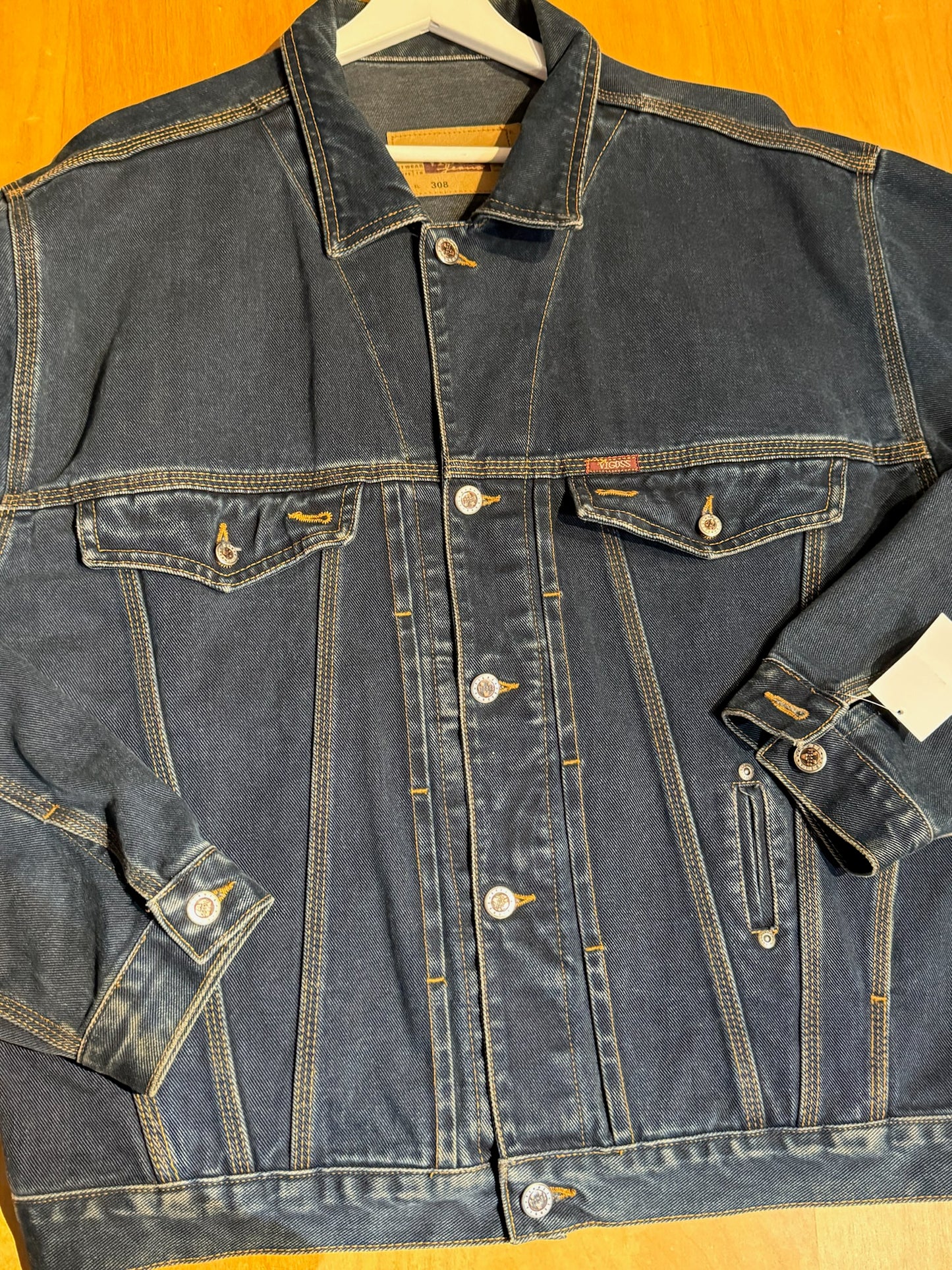 VINTAGE 90s VIGOSS JEANS DENIM JACKET SZ: XL