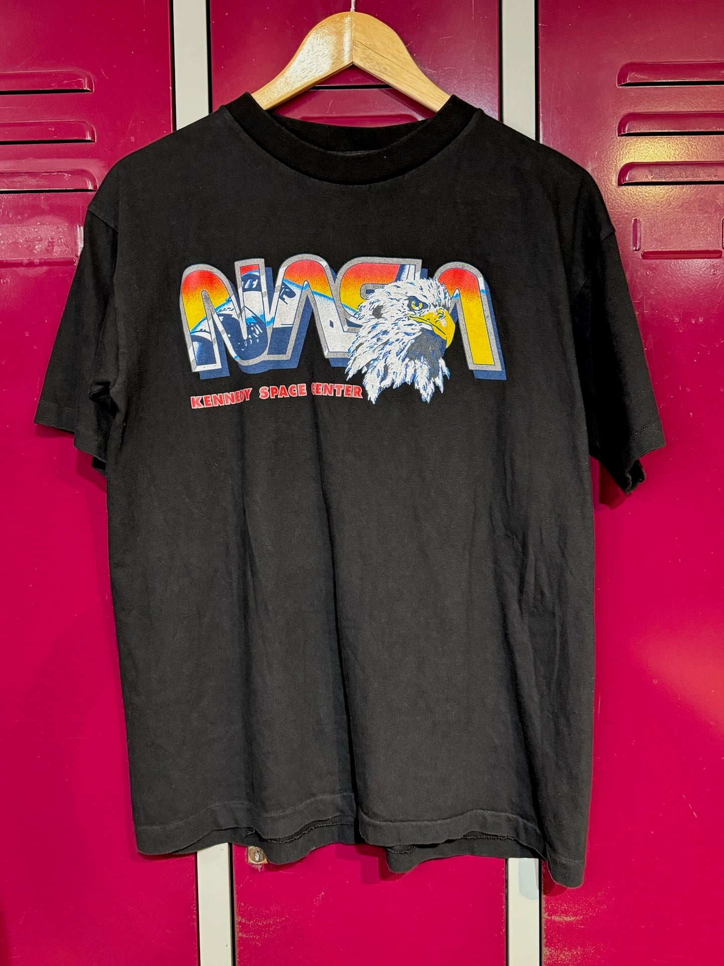 MARINE 90s NASA "KENNEDY SPACE CENTER" T-SHIRT SZ: L