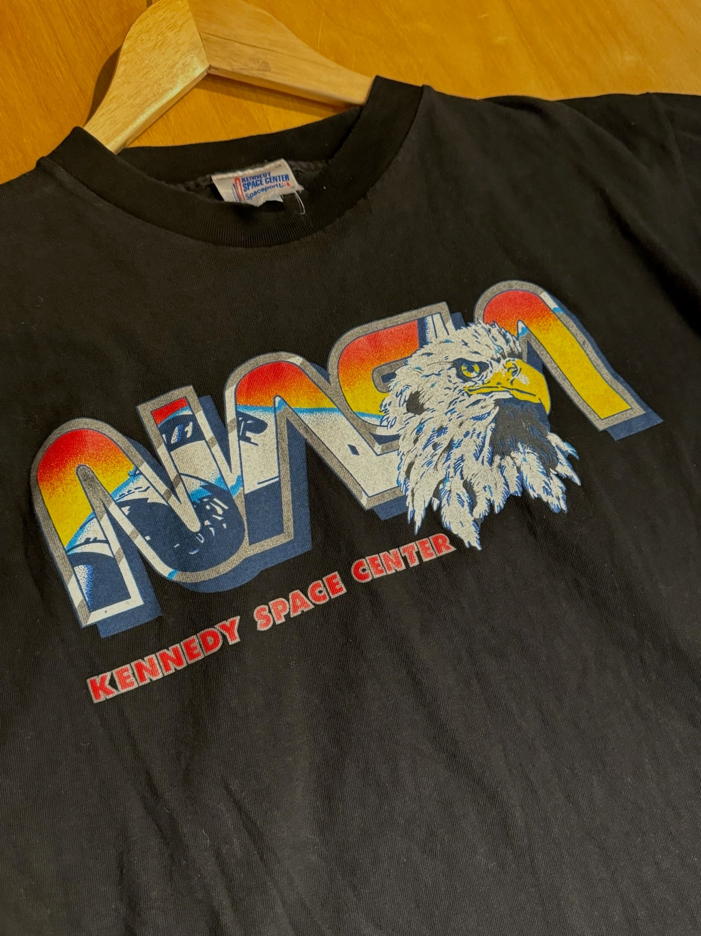 MARINE 90s NASA "KENNEDY SPACE CENTER" T-SHIRT SZ: L