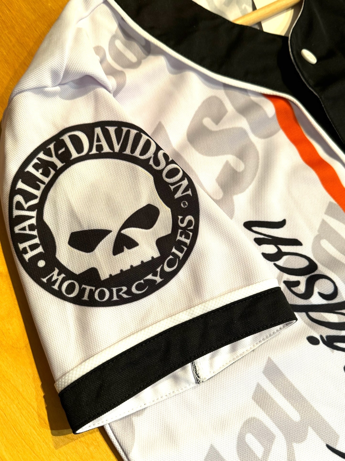 HARLEY DAVIDSON MOTORCYCLES BASEBALL JERSEY SZ: M