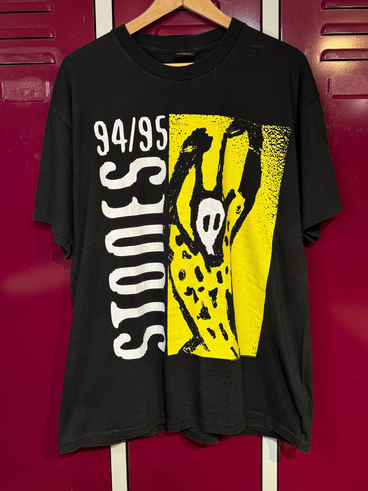 VINTAGE 1994 ROLLING STONES "WORLD TOUR 94/95" MUSIC BAND T-SHIRT SZ: XL