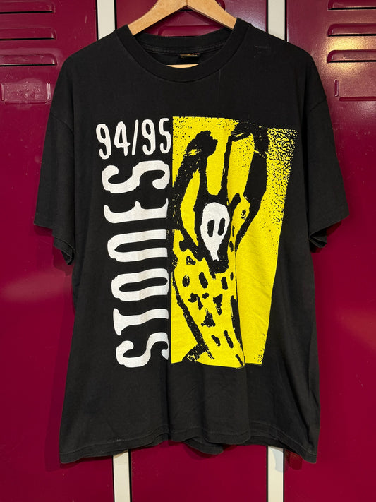VINTAGE 1994 ROLLING STONES "WORLD TOUR 94/95" MUSIC BAND T-SHIRT  SZ: XL