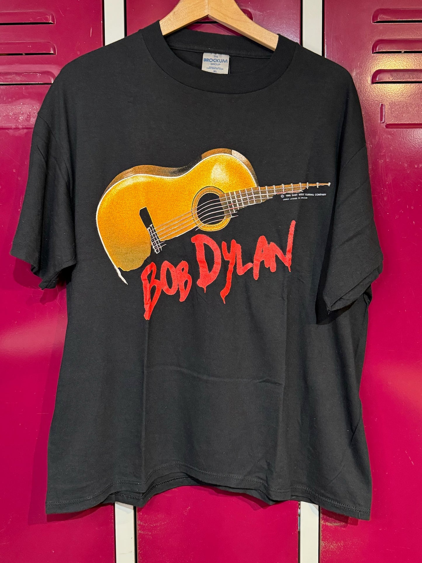 VINTAGE 1990 BOB DYLAN "UNDER THE RED SKY TOUR" MUSIC T-SHIRT SZ: XL