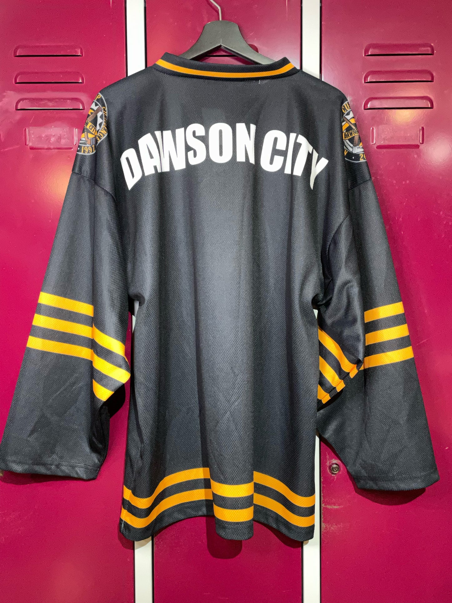 LAGA DAWSON CITY NUGGETS HOCKEY JERSEY SZ: M