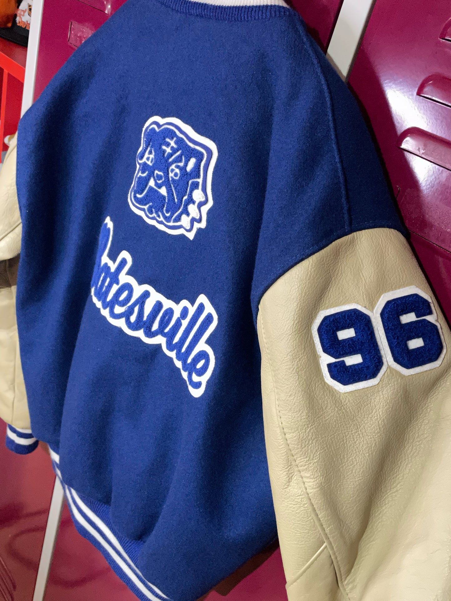 VINTAGE DELONG BATESVILLE 1996 VARSITY JACKET SZ: L