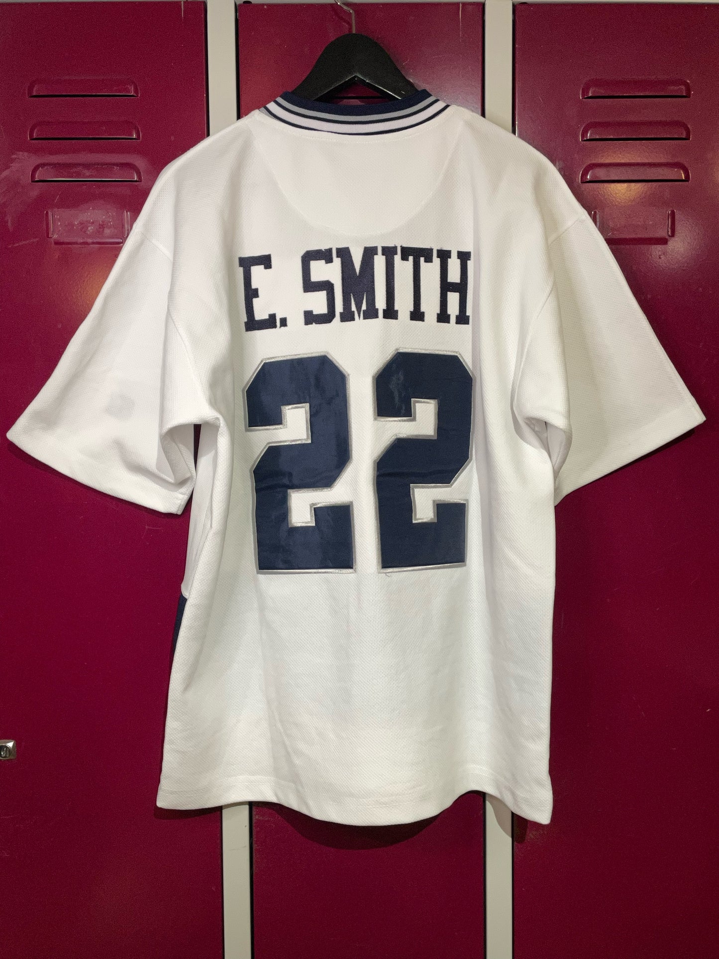 VINTAGE STARTER NEW YORK YANKEES "E. SMITH" MLB JERSEY  SZ: XL