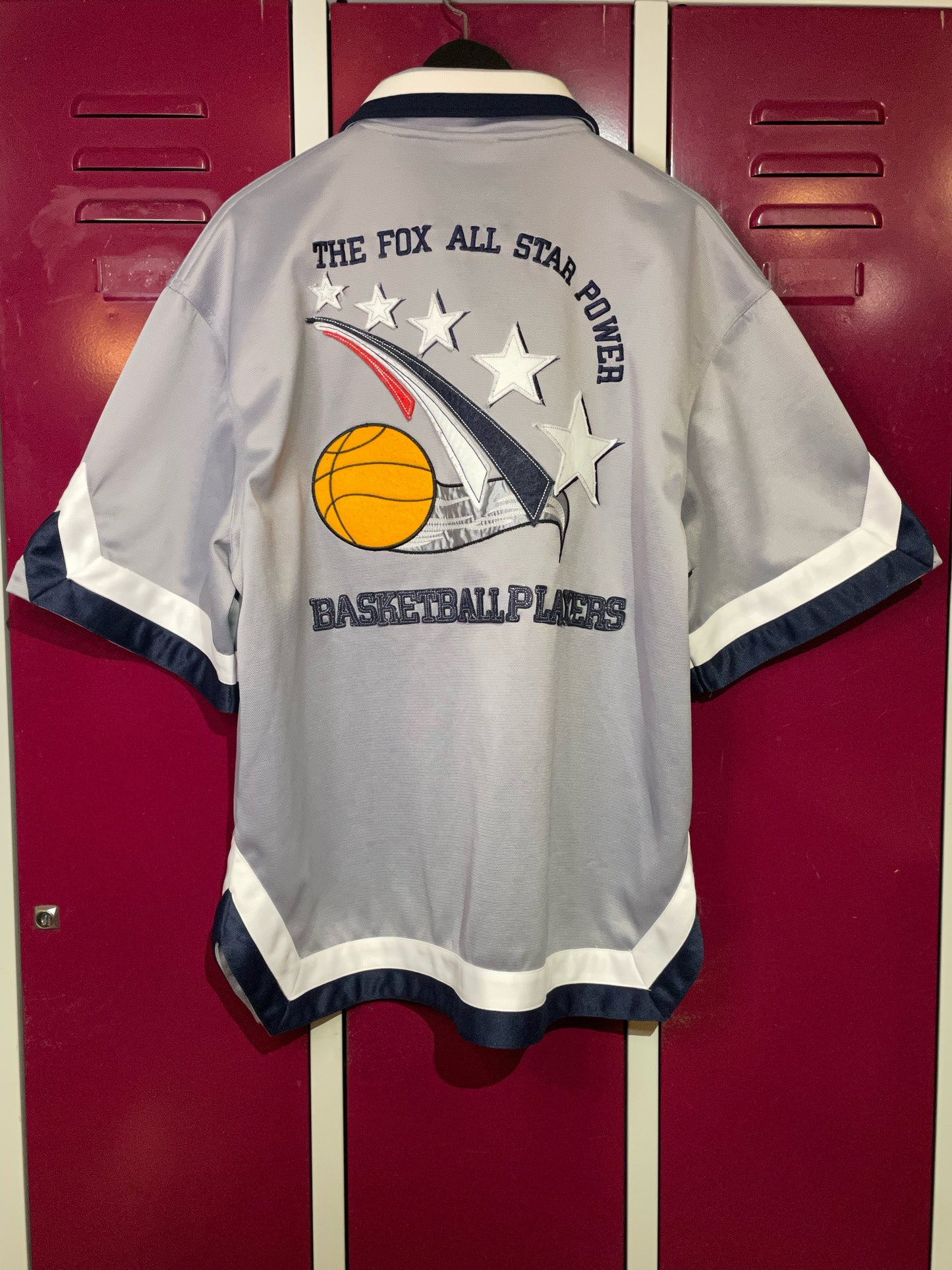 VINTAGE BARE FOX SPORT BASKETBALL WARMUP SHIRT SZ: L