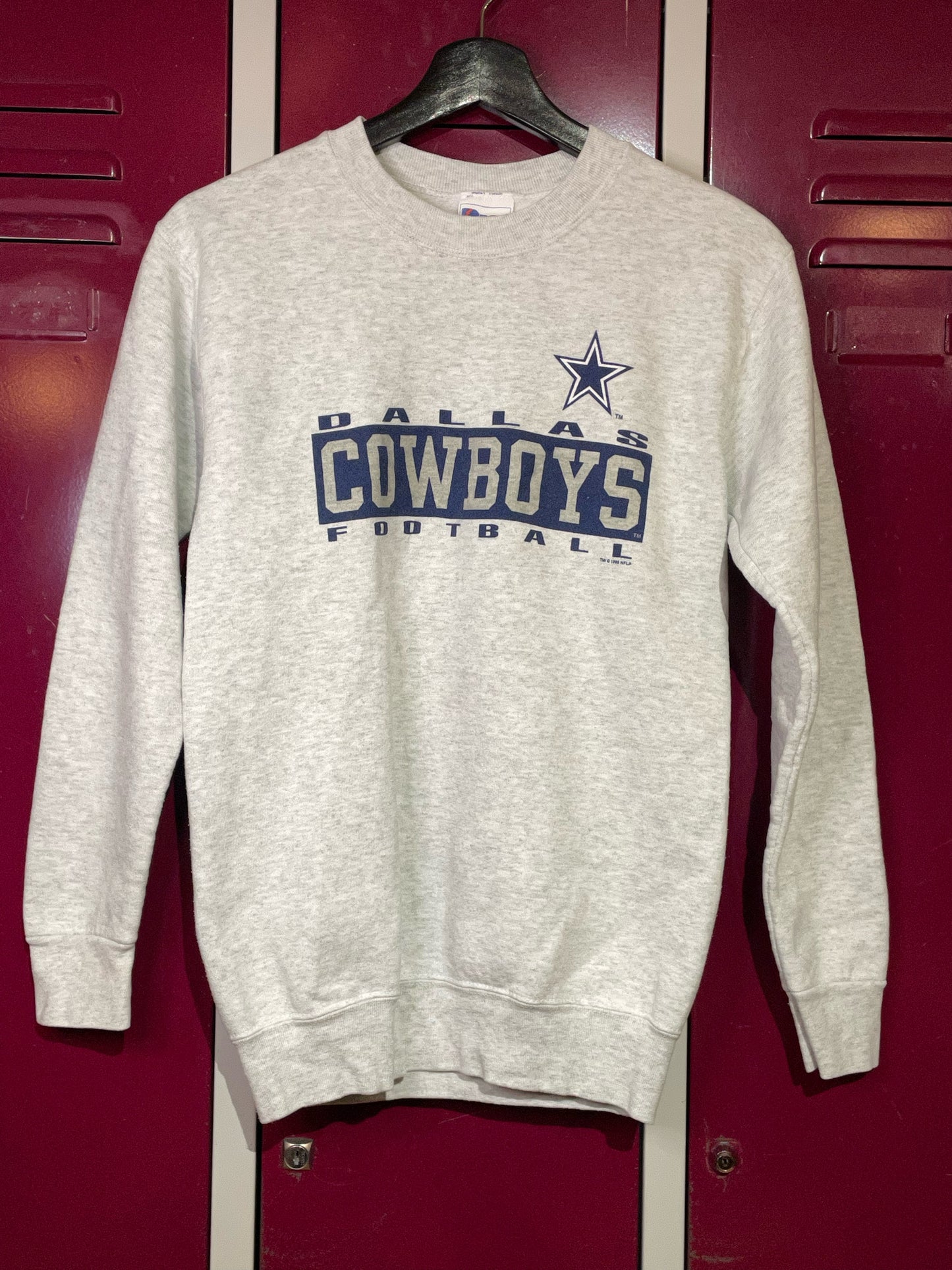 "KIDS" VINTAGE PRO PLAYER DALLAS COWBOYS NFL CREWNECK SWEATSHIRT SZ: 14-16 = XS