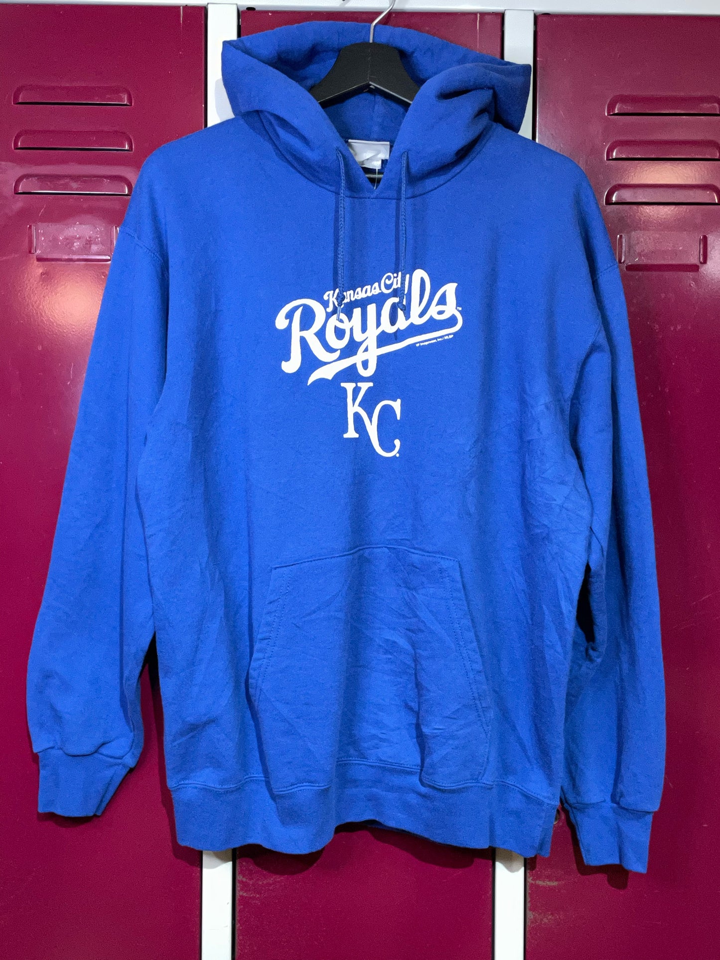 KANSAS CITY ROYALS MLB BASEBALL HOODIE SZ: L