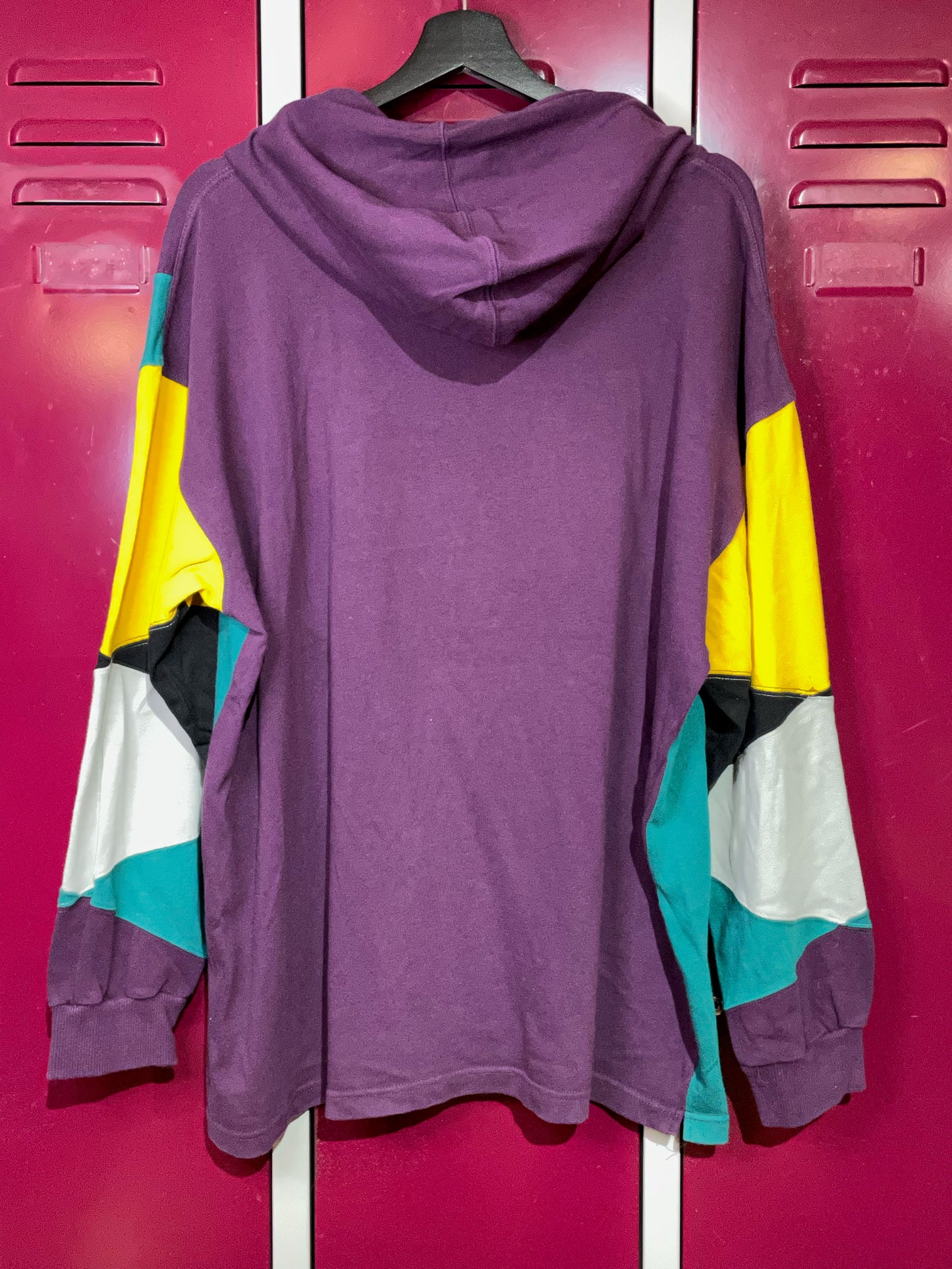 VINTAGE SLAP SHOT "DISNEY: THE MIGHTY DUCKS (MOVIE)" NHL HOCKEY HOODIE SZ: L