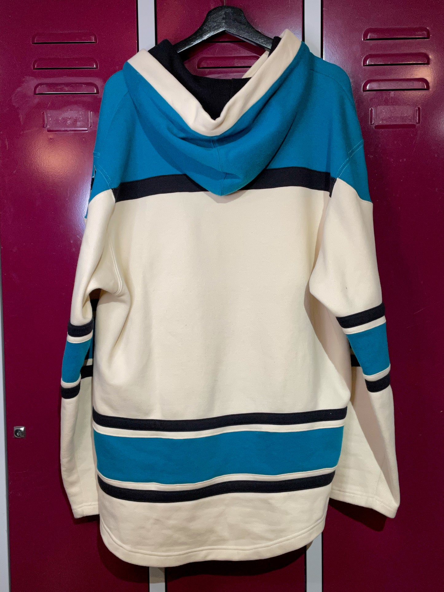 OLD TIME HOCKEY SAN JOSE SHARKS NHL HOCKEY HOODIE SZ: M