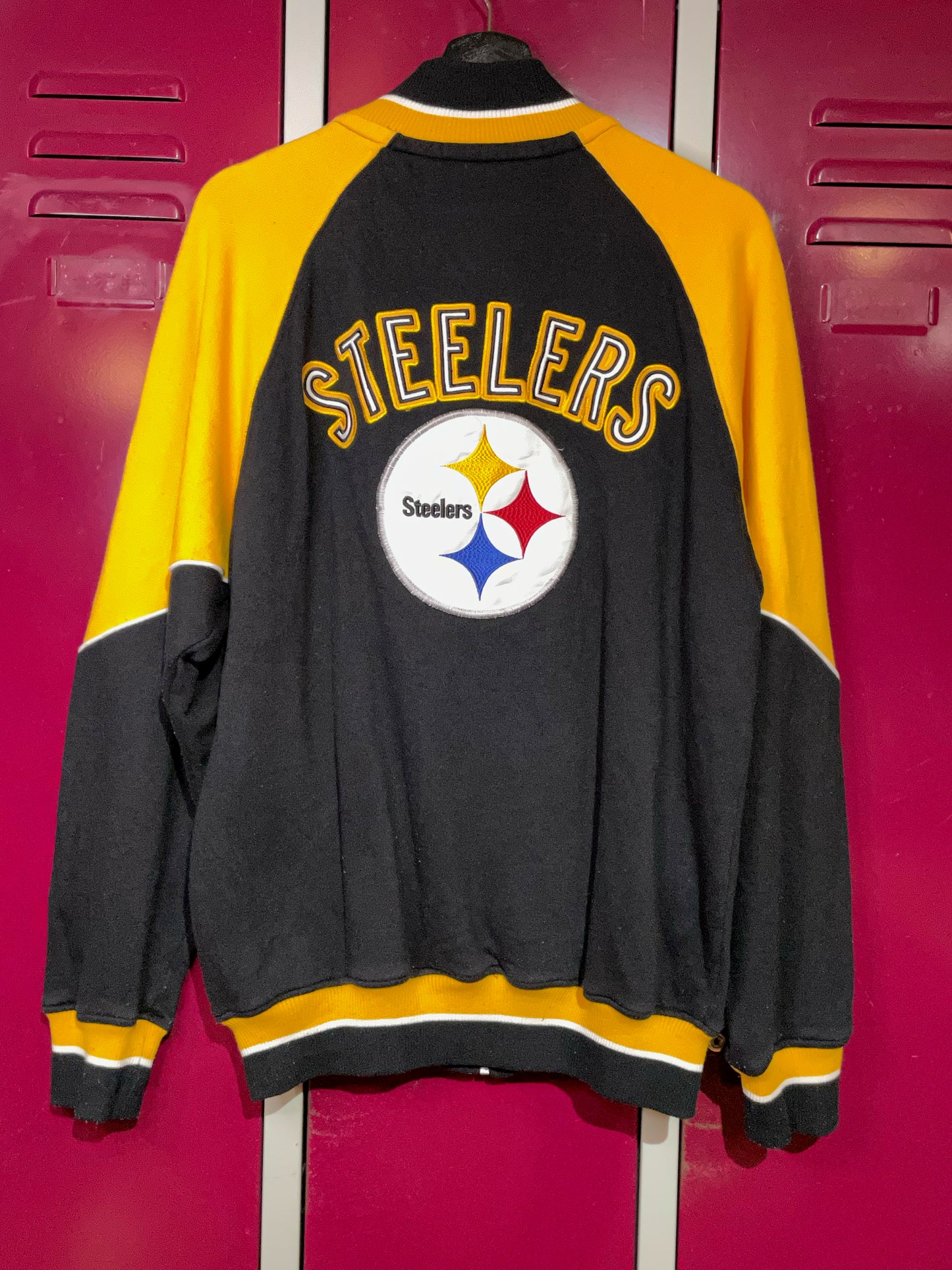 PITTSBURGH STEELERS NHL SWEAT FULL ZIP SZ: M