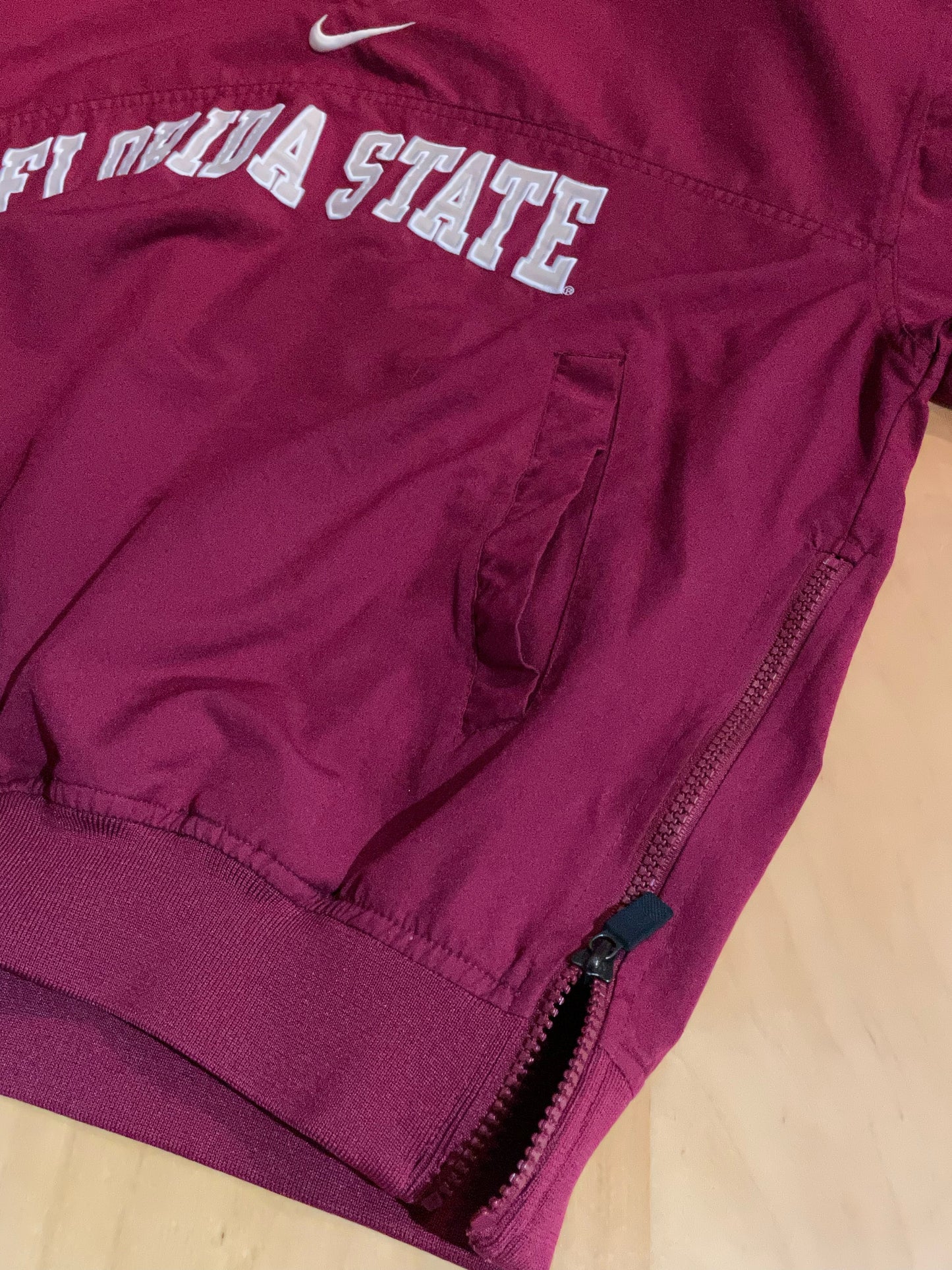 VINTAGE NIKE FLORIDA STATE SEMINOLES PULLOVER WINDBREAKER JACKET SZ: S