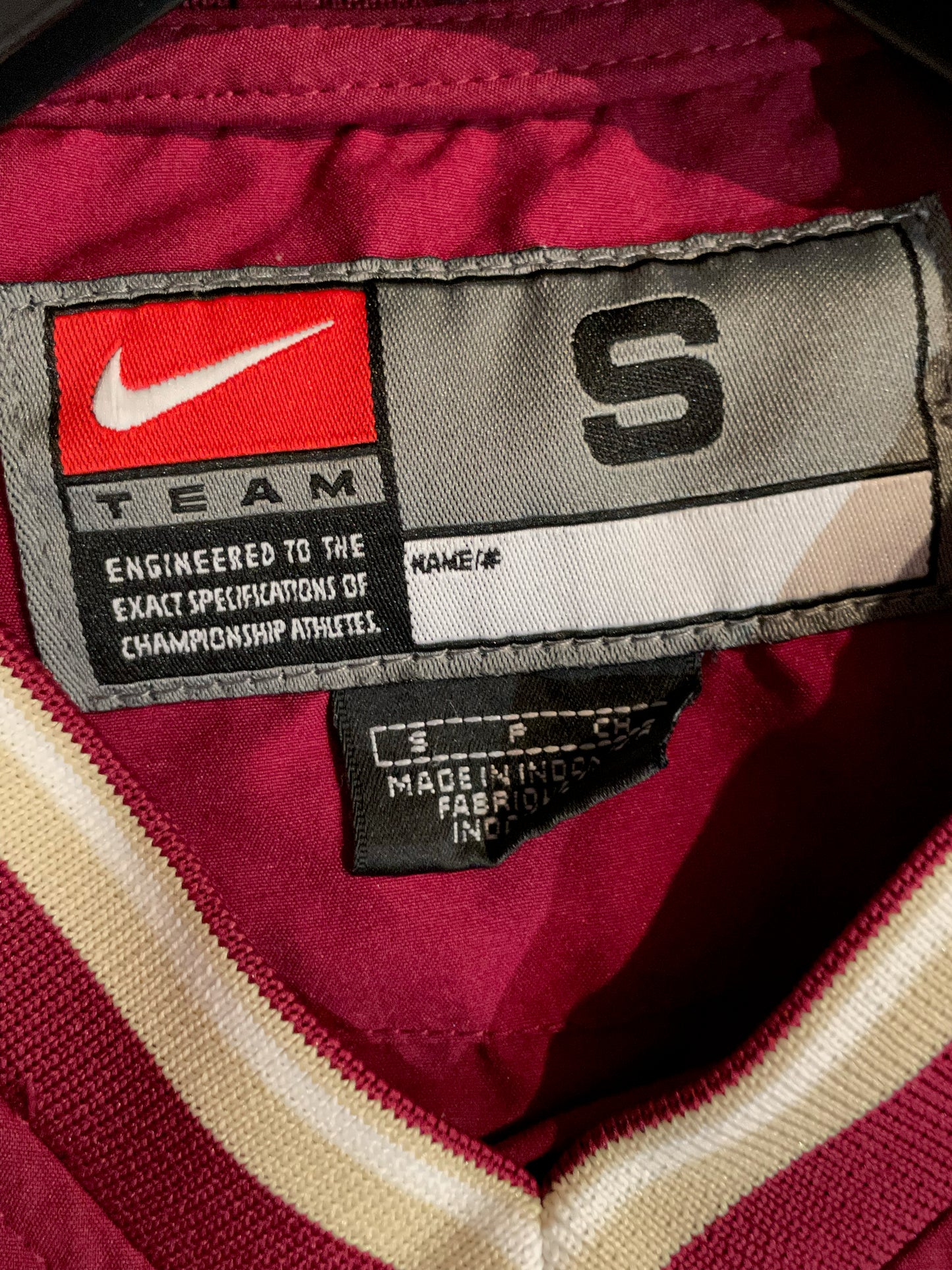 VINTAGE NIKE FLORIDA STATE SEMINOLES PULLOVER WINDBREAKER JACKET SZ: S