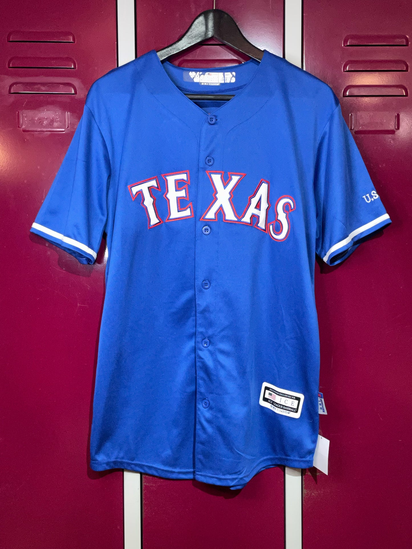 DRI BASE TEXAS RANGERS "ADRIAN BELTRE" MLB BASEBALL JERSEY SZ: L