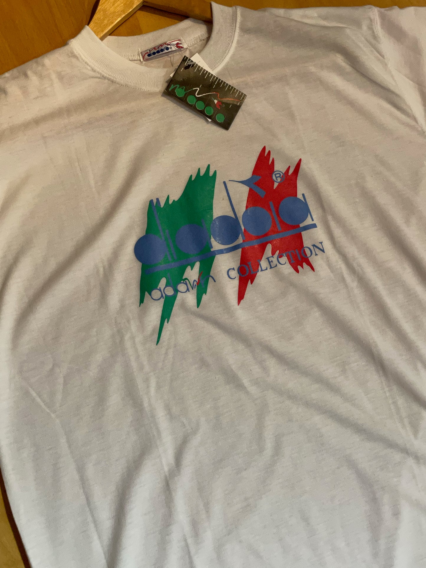 "DS" VINTAGE 90S DIADORA ITALIA T-SHIRT SZ: M