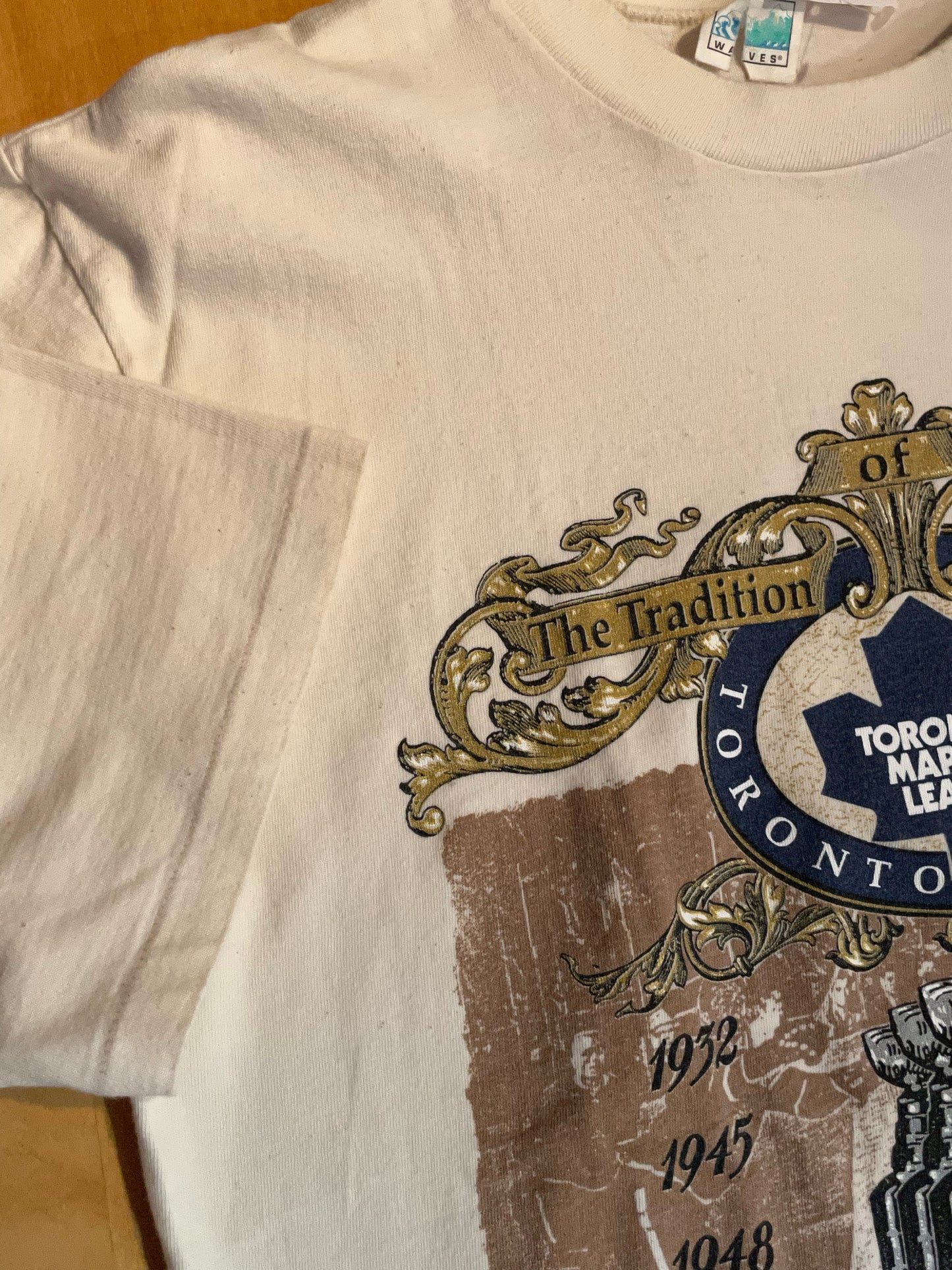 VINTAGE '92 TORONTO MAPLE LEAFS NHL T-SHIRT SZ: M