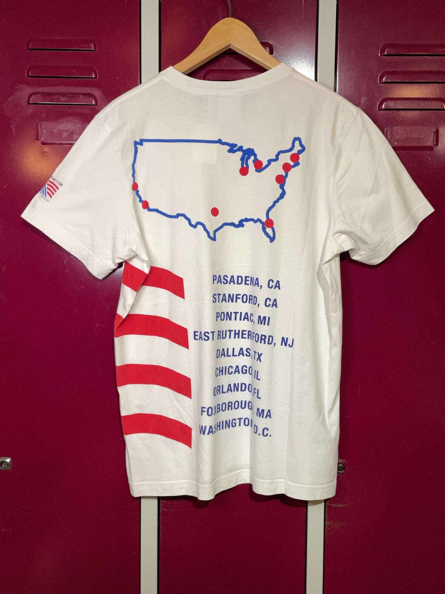 VINTAGE ADIDAS WORLD CUP USA 94 SOCCER T-SHIRT SZ: M