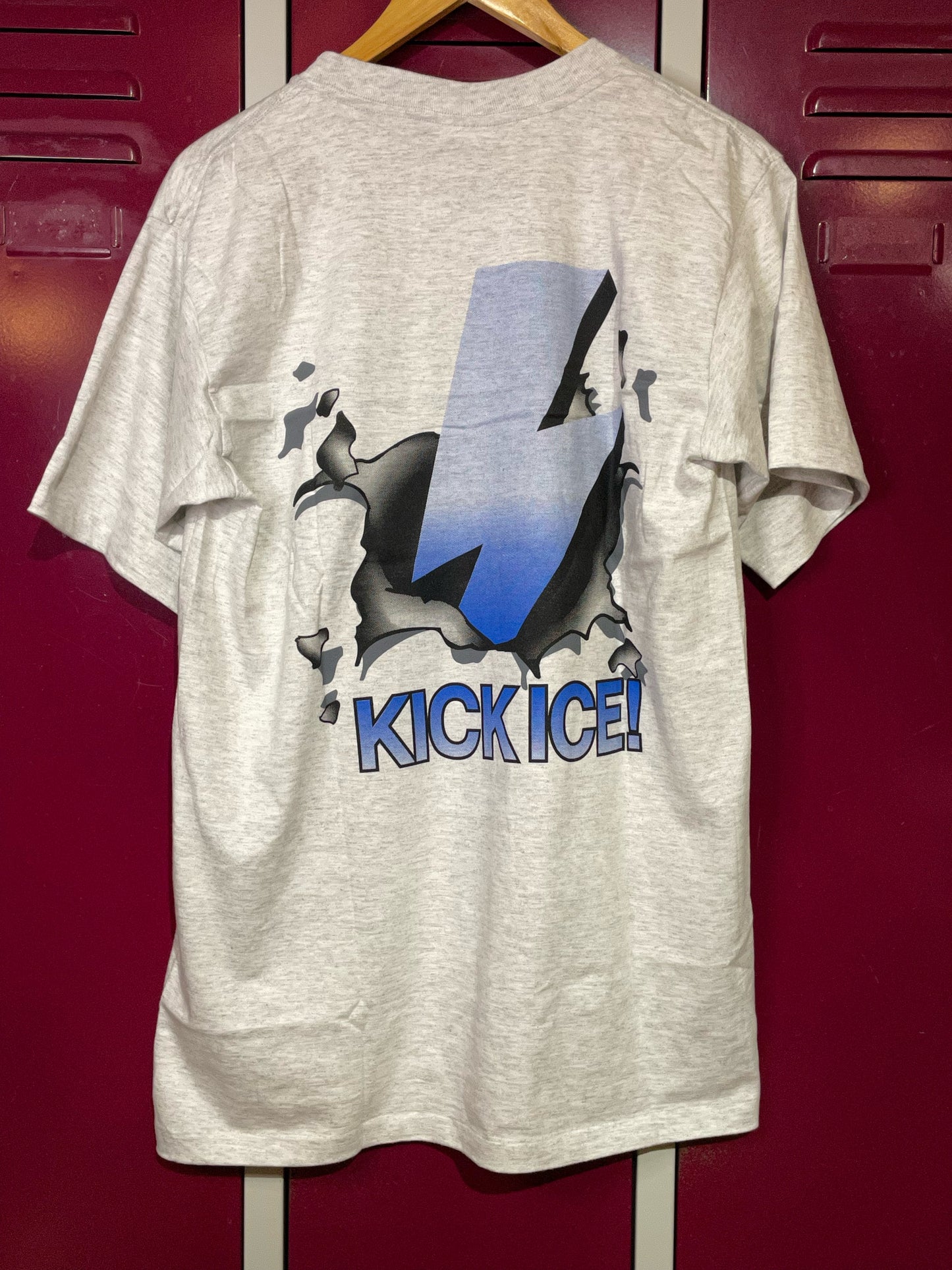 "DS" VINTAGE 90S NUTMEG MILLS TAMPA BAY LIGHTNING T-SHIRT  SZ: VARIOUS SIZES