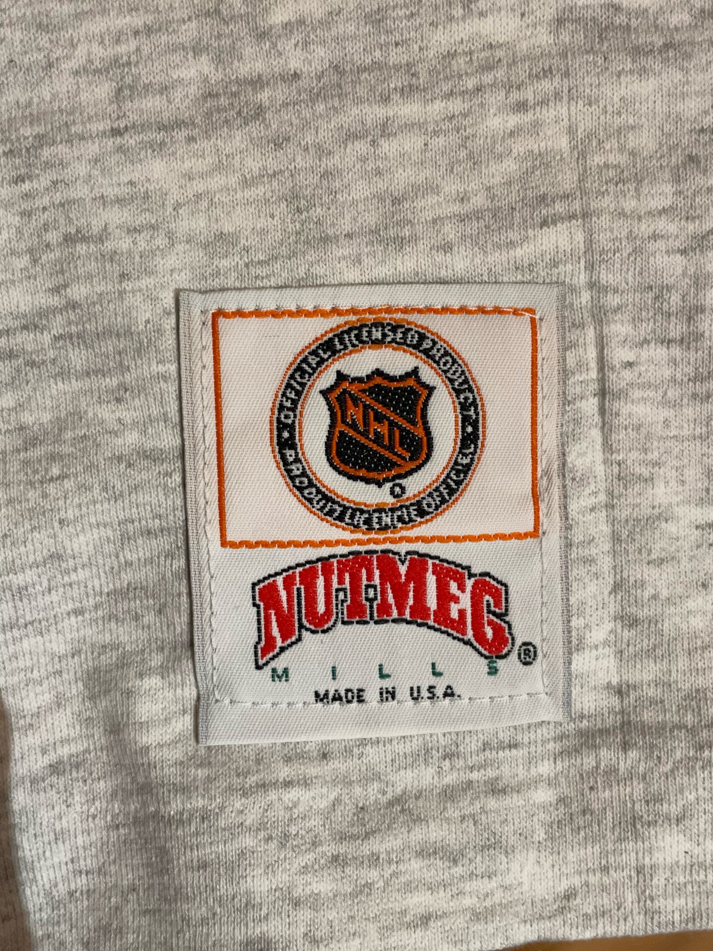 "DS" VINTAGE 90S NUTMEG MILLS TAMPA BAY LIGHTNING T-SHIRT  SZ: VARIOUS SIZES