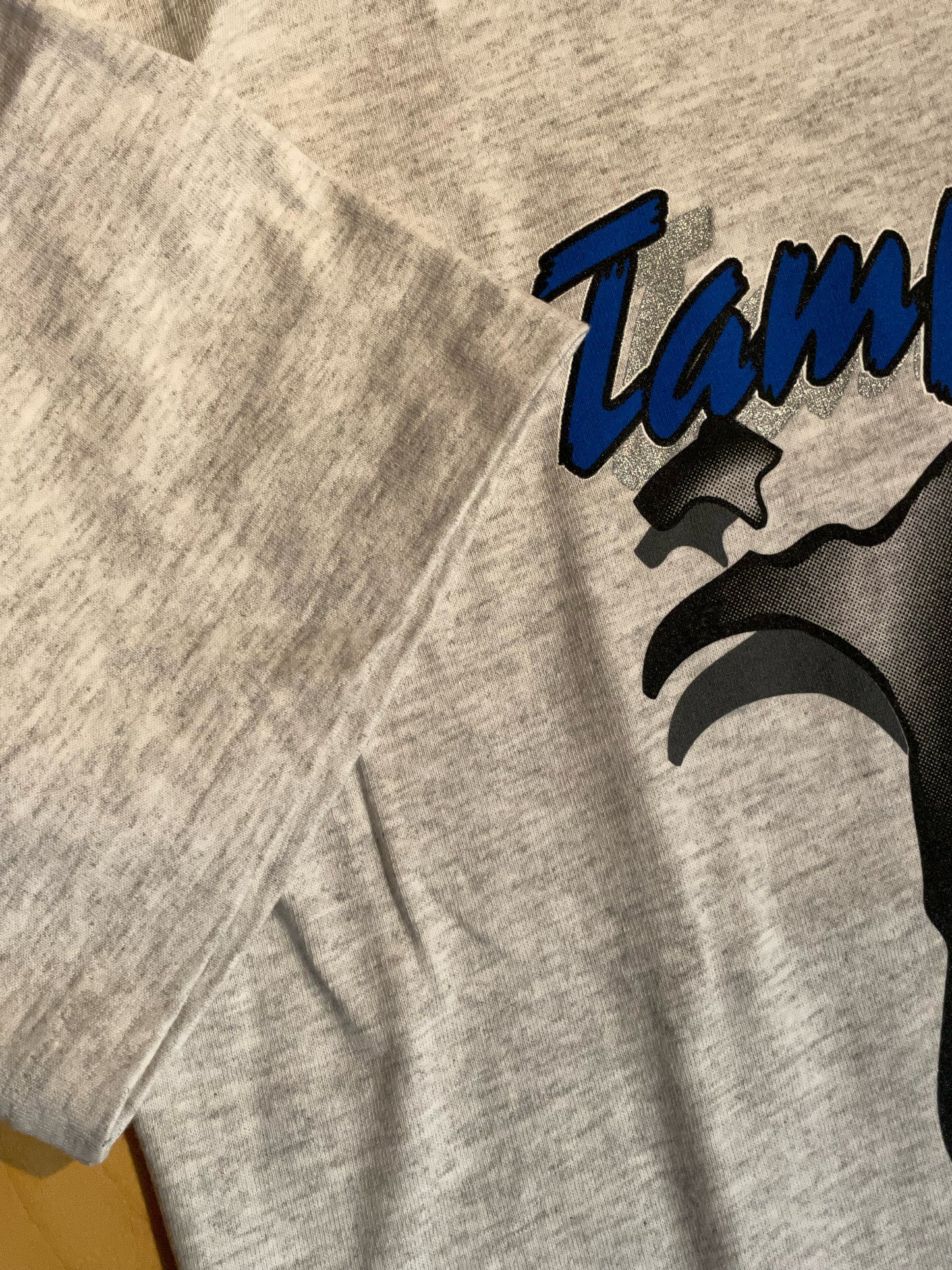 "DS" VINTAGE 90S NUTMEG MILLS TAMPA BAY LIGHTNING T-SHIRT  SZ: VARIOUS SIZES