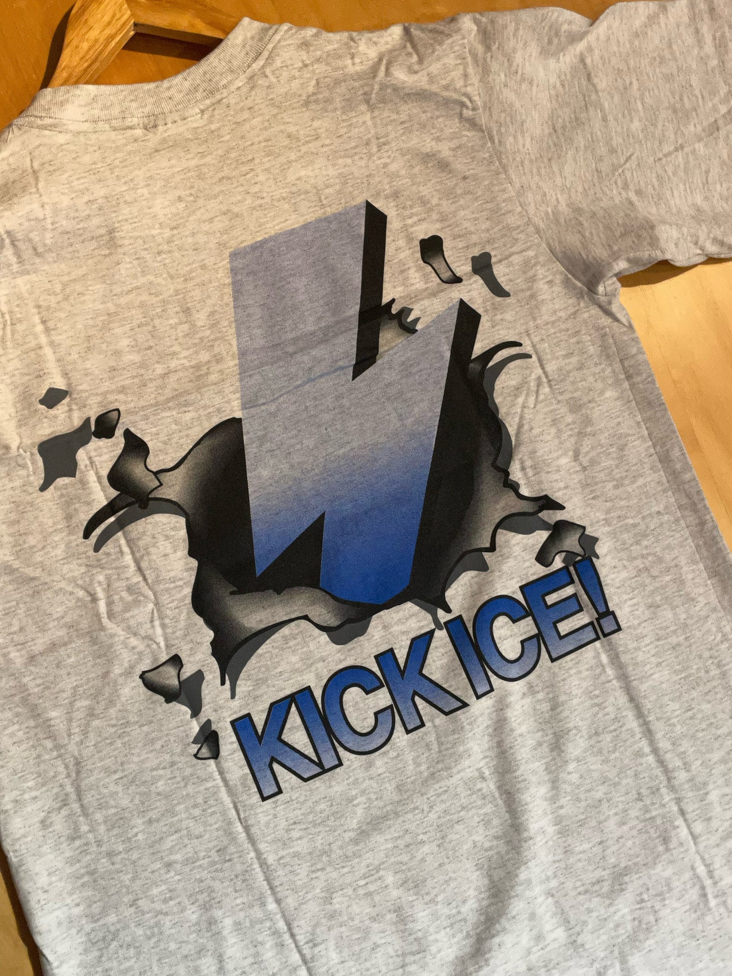 "DS" VINTAGE 90S NUTMEG MILLS TAMPA BAY LIGHTNING T-SHIRT  SZ: VARIOUS SIZES