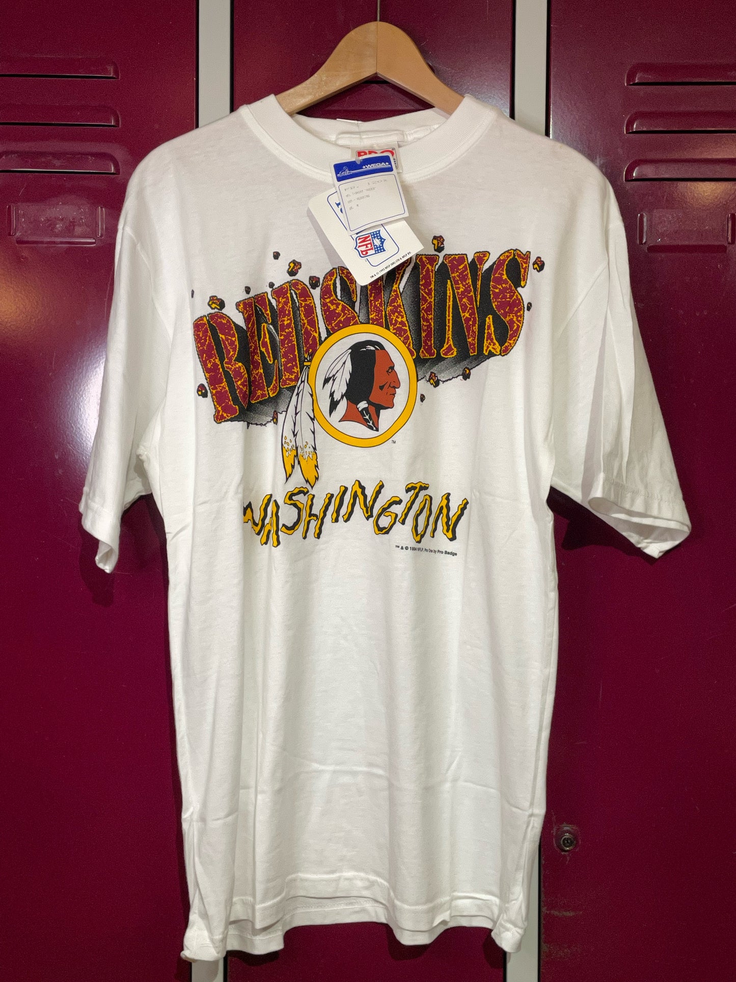 "DS" VINTAGE PRO ONE 1994 WASHINGTON REDSKINS NFL T-SHIRT  SZ: M