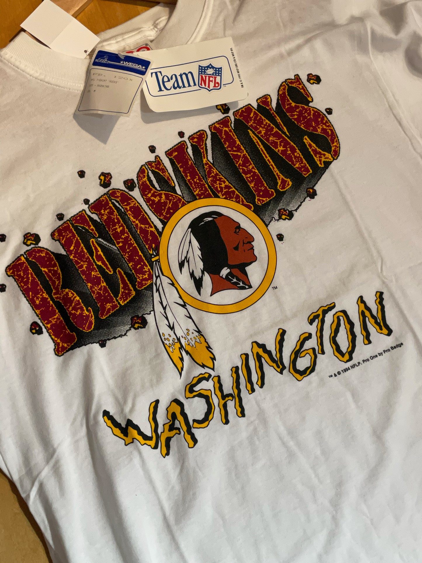 "DS" VINTAGE PRO ONE 1994 WASHINGTON REDSKINS NFL T-SHIRT  SZ: M