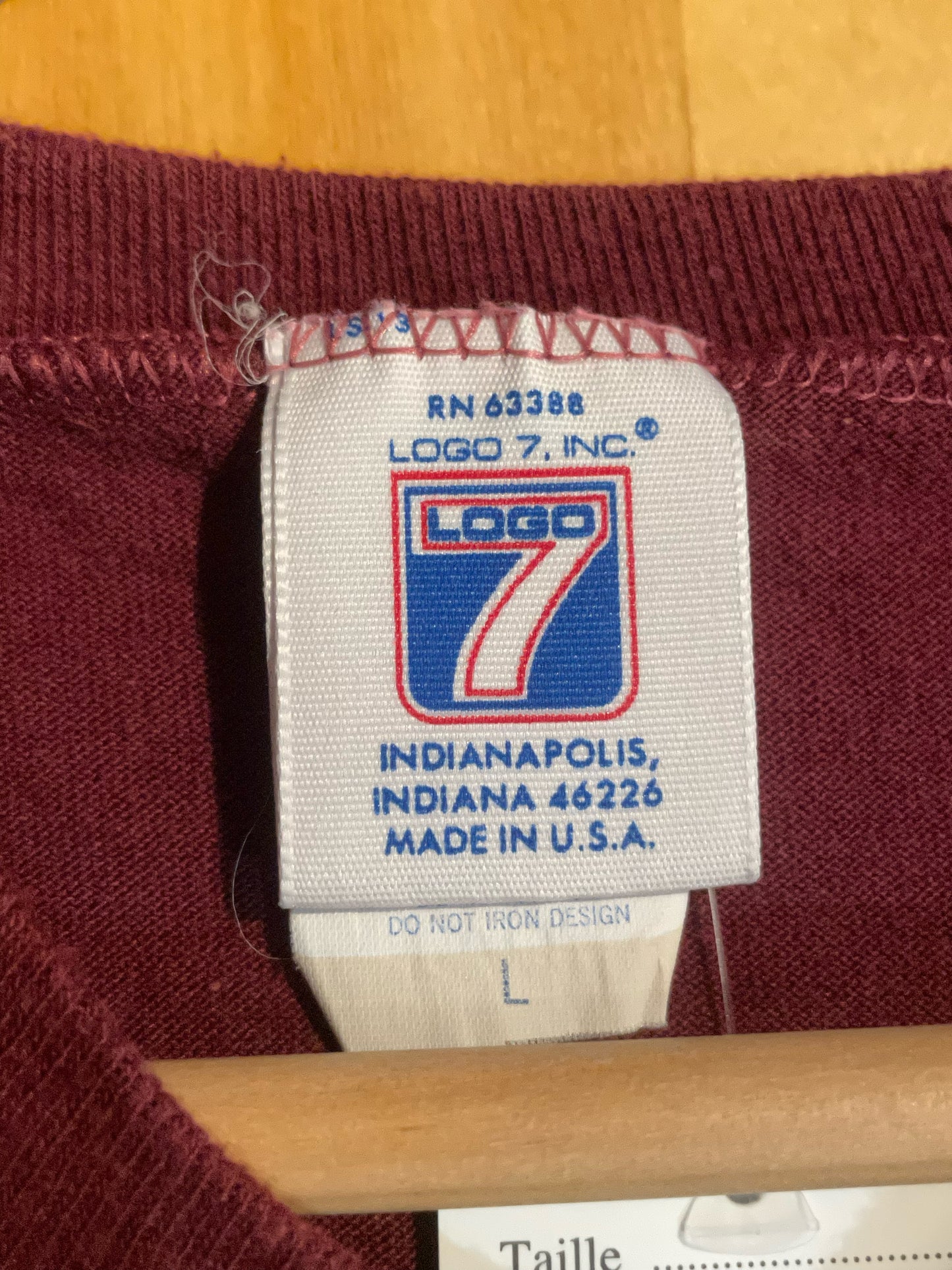 VINTAGE LOGO 7 WASHINGTON REDSKINS NFL T-SHIRT SZ: L