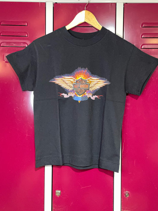 "WOMEN" VINTAGE 2000 SPIRIT OF EAGLE HARLEY DAVIDSON MOTOR CYCLES T-SHIRT  SZ: S