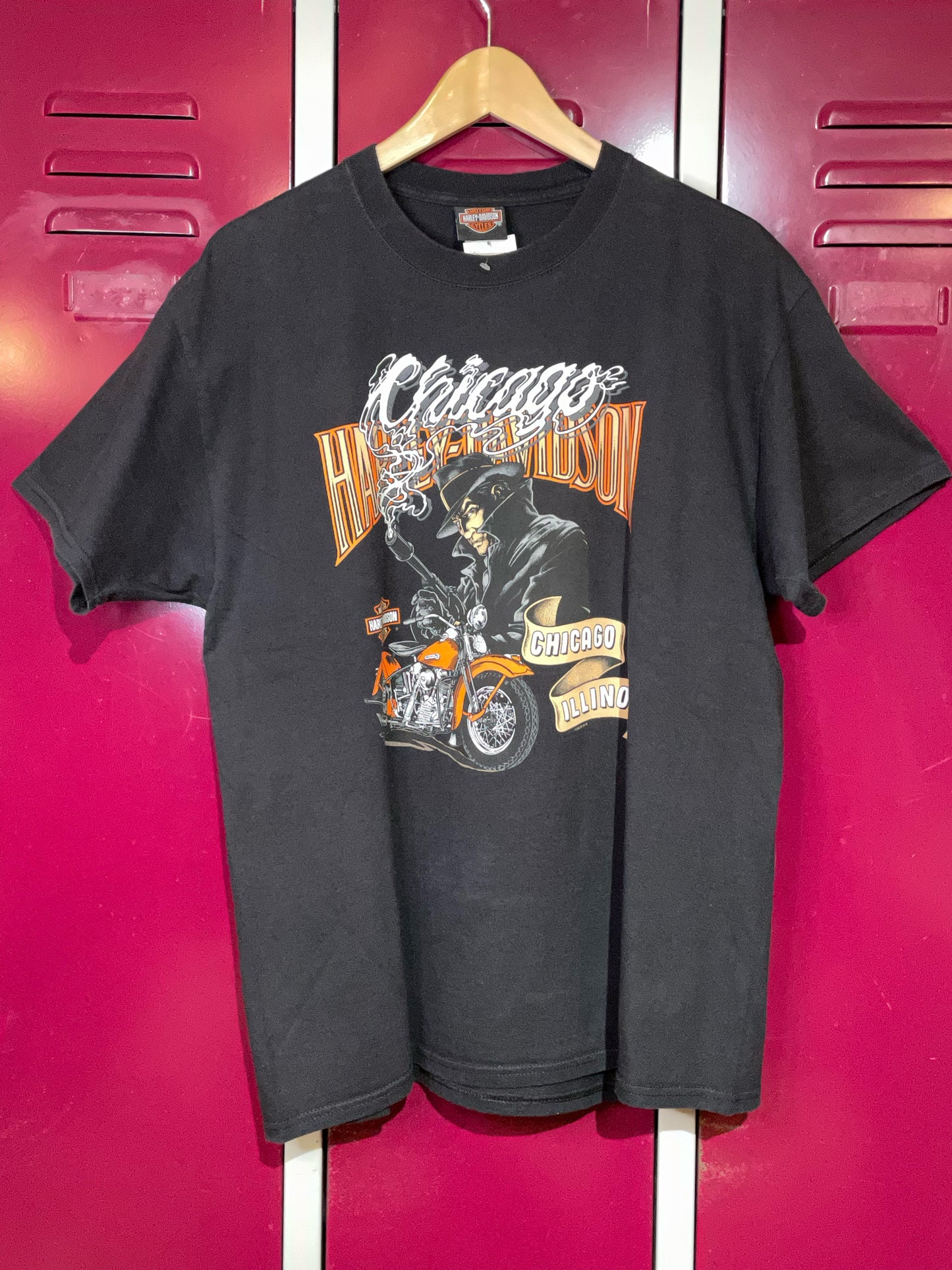 CHICAGO ILLINOIS HARLEY DAVIDSON MOTOR CYCLES T-SHIRT SZ: L