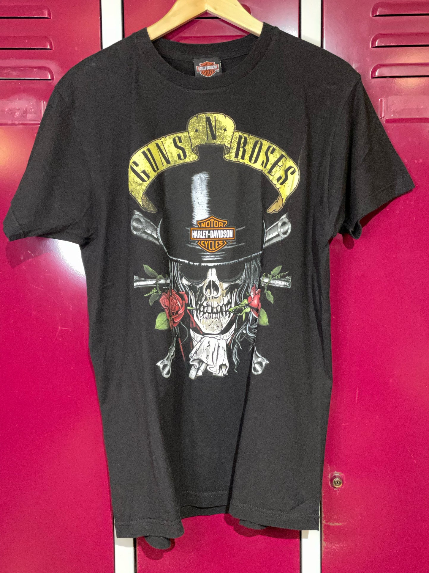 GUNS N ROSES X HARLEY DAVIDSON MOTOR CYCLES T-SHIRT SZ: L