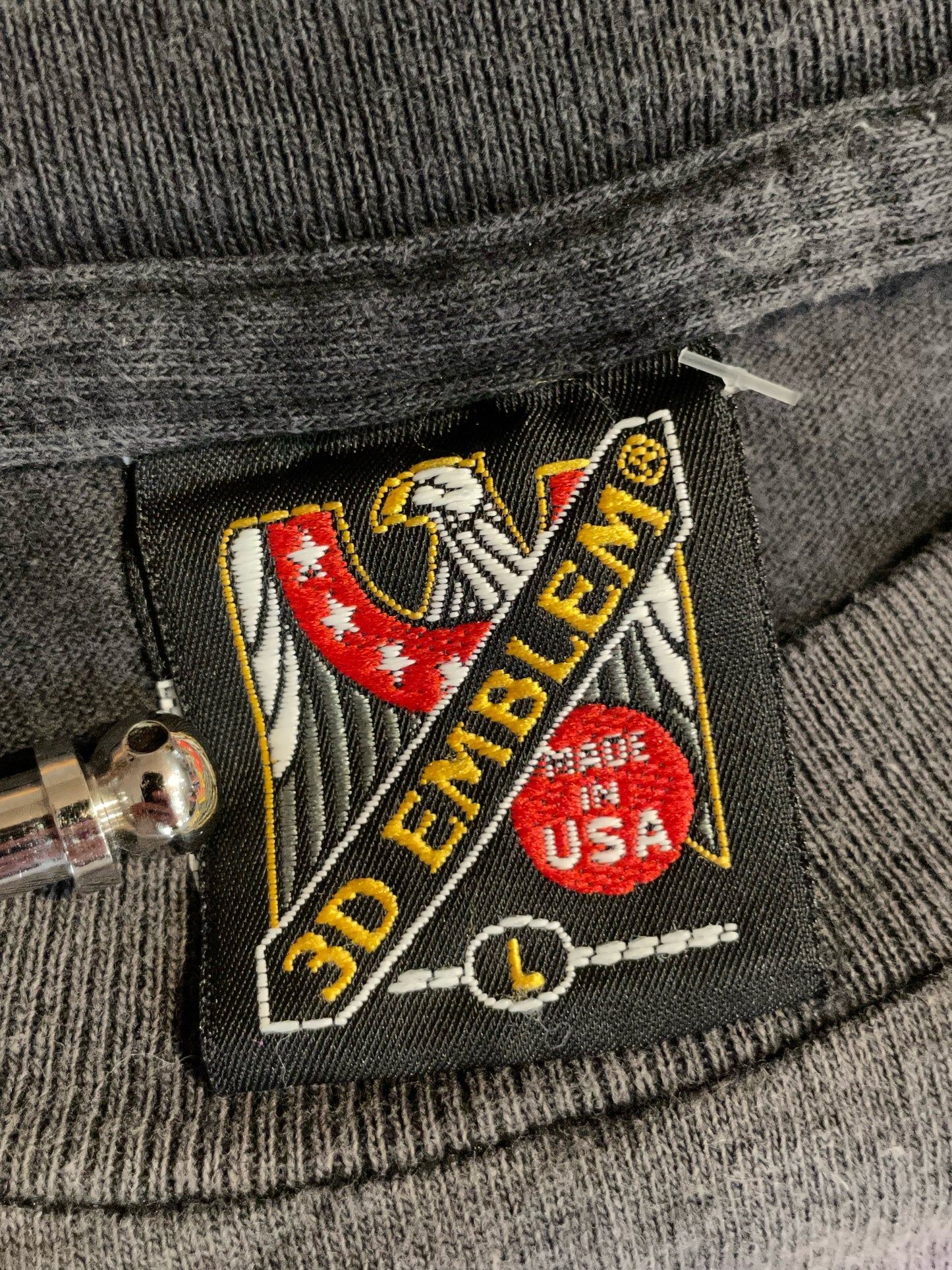 VINTAGE 1994 3D EMBLEM HARLEY DAVIDSON MOTOR CYCLES T-SHIRT SZ: L