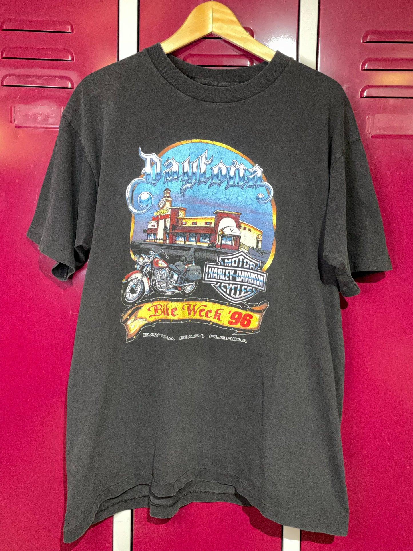 VINTAGE 1994 DAYTONA BEACH HARLEY DAVIDSON MOTOR CYCLES T-SHIRT  SZ: XL