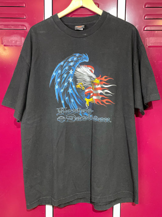 VINTAGE 90S BRAVADO HARLEY DAVIDSON MOTOR CYCLES T-SHIRT  SZ: XL