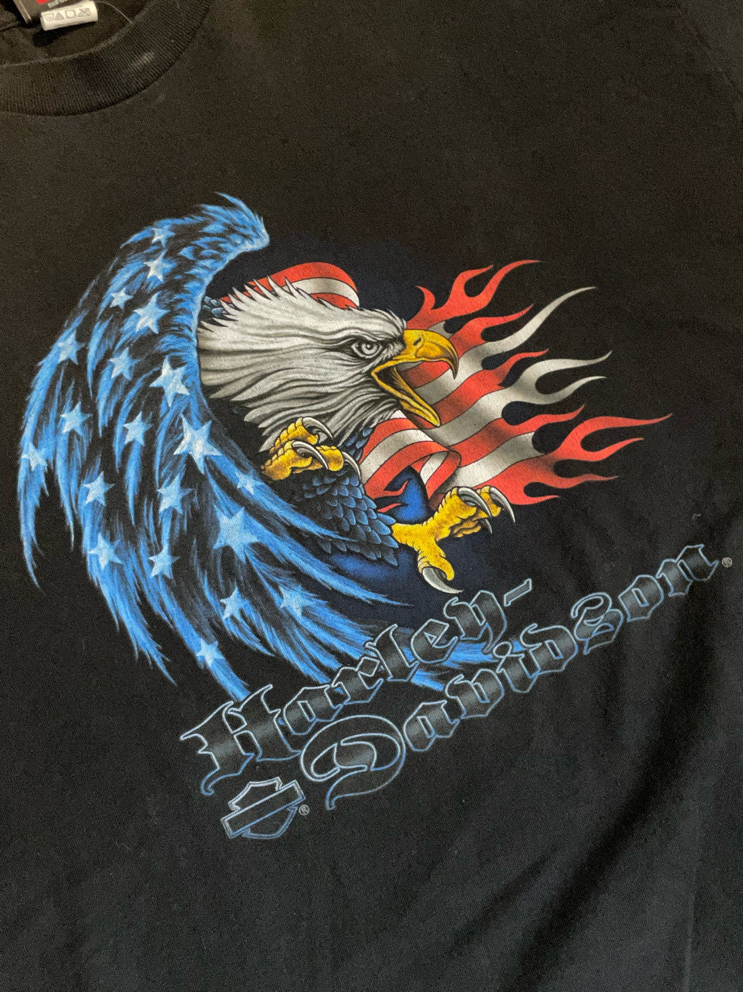 VINTAGE 90S BRAVADO HARLEY DAVIDSON MOTOR CYCLES T-SHIRT SZ: XL