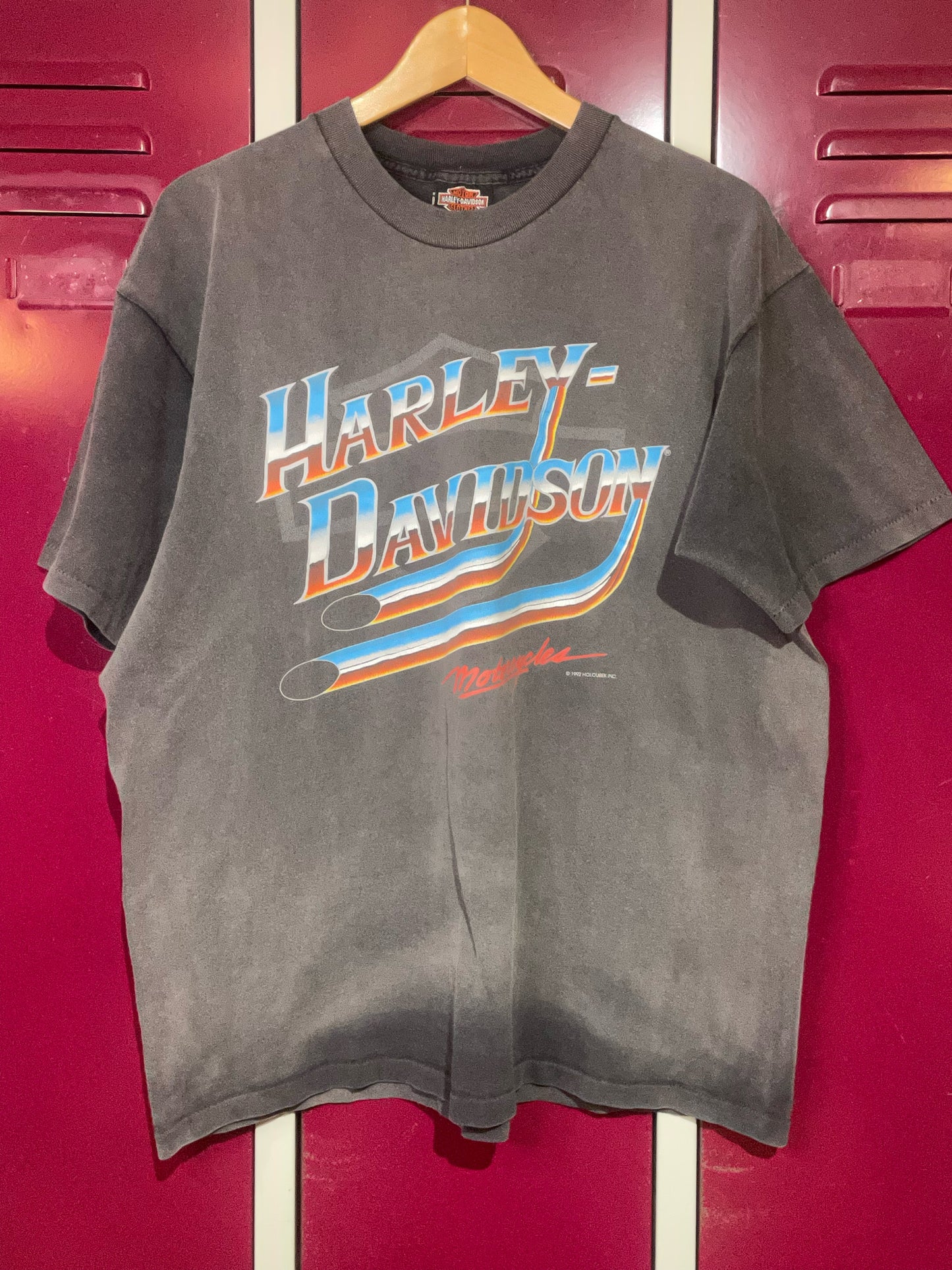 VINTAGE 1992 HARLEY DAVIDSON MOTOR CYCLES T-SHIRT SZ: XL