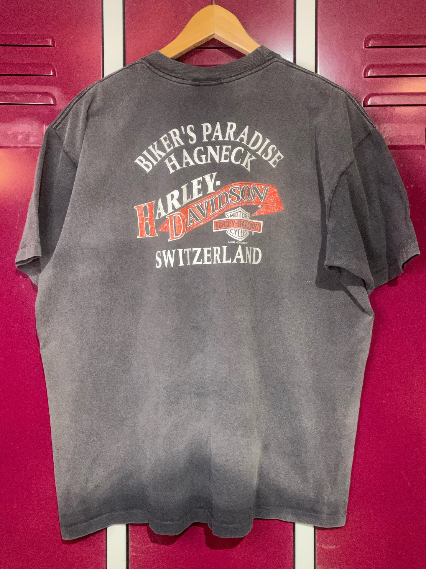 VINTAGE 1992 HARLEY DAVIDSON MOTOR CYCLES T-SHIRT SZ: XL