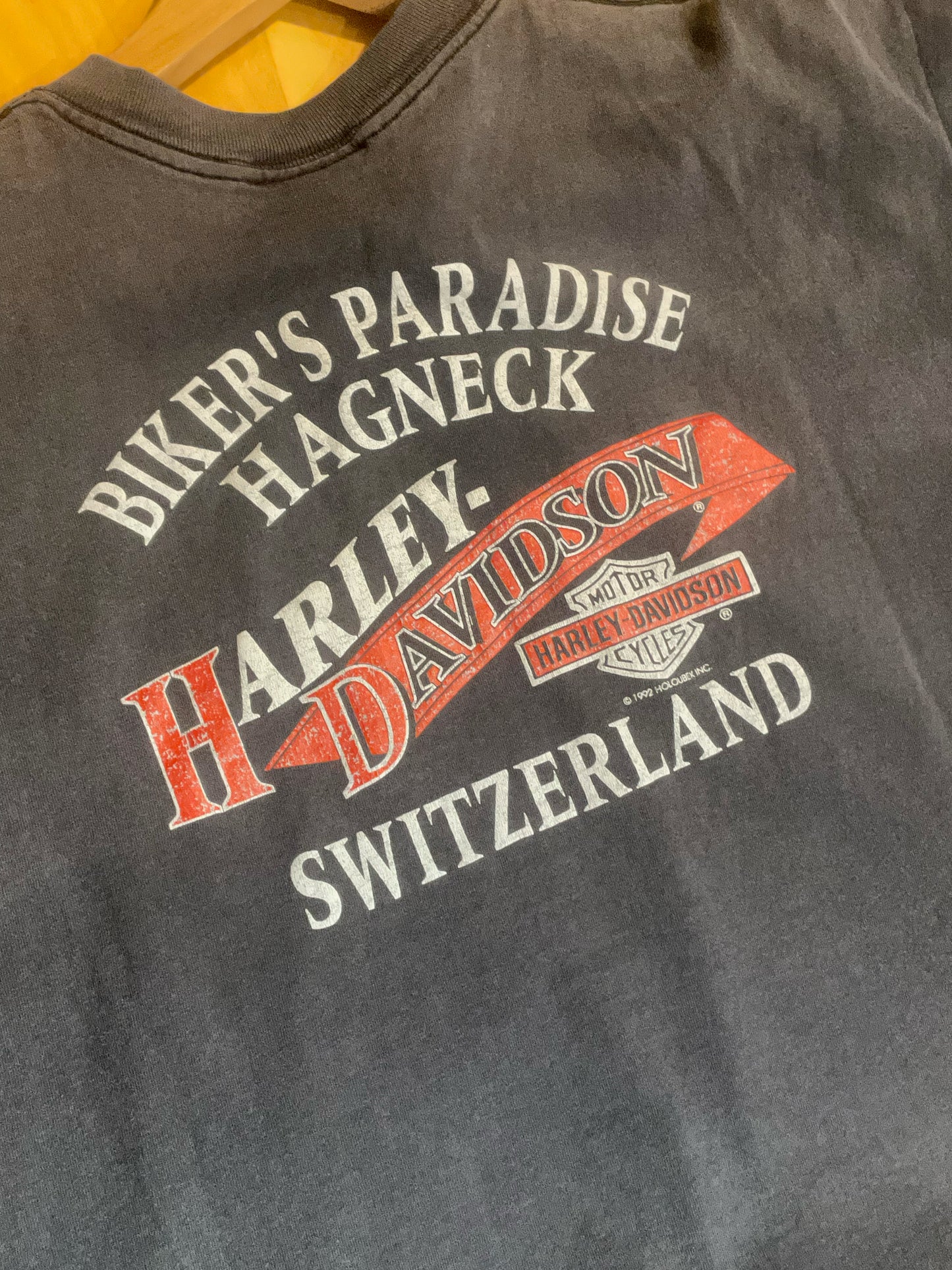 VINTAGE 1992 HARLEY DAVIDSON MOTOR CYCLES T-SHIRT SZ: XL