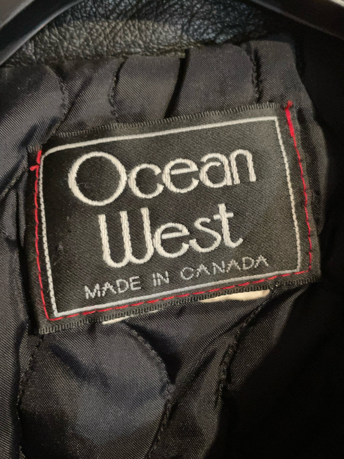 VINTAGE OCEAN WEST TEAM CANADA VARSITY JACKET  SZ: XL