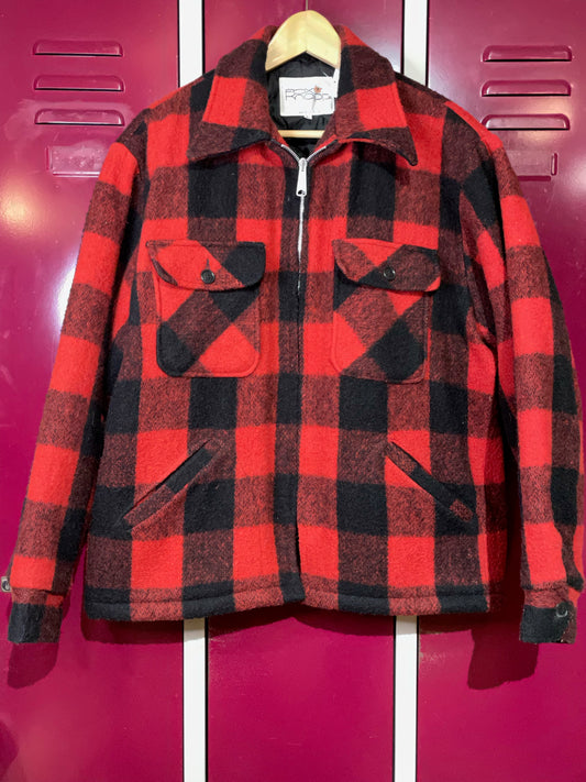 VINTAGE FOX KNAPP FLANNEL JACKET SZ: L