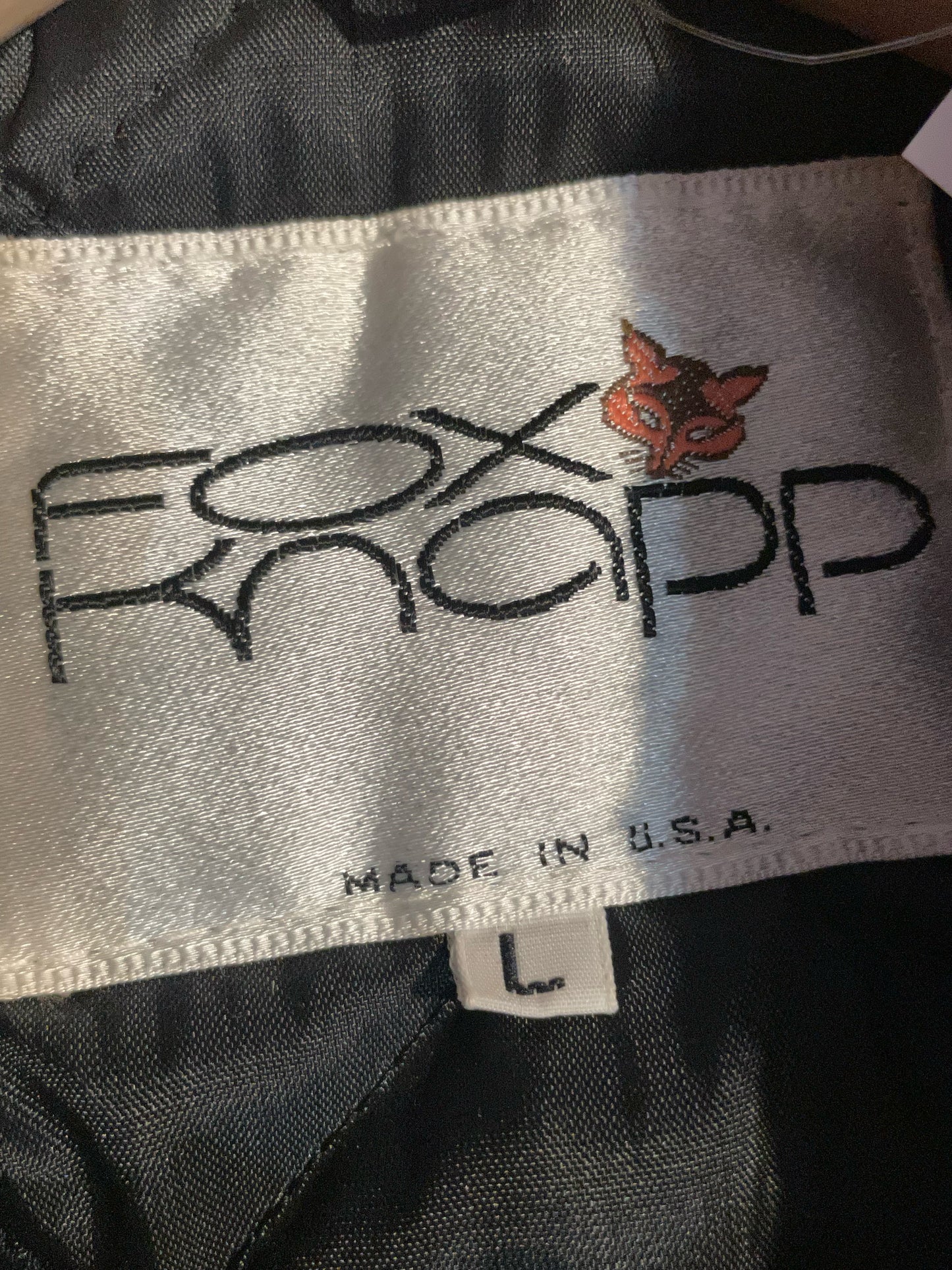 VINTAGE FOX KNAPP FLANNEL JACKET SZ: L