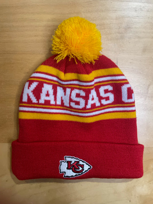 "KIDS" KANSAS CITY CHIEFS NFL BEANIE HAT SZ: One size kids